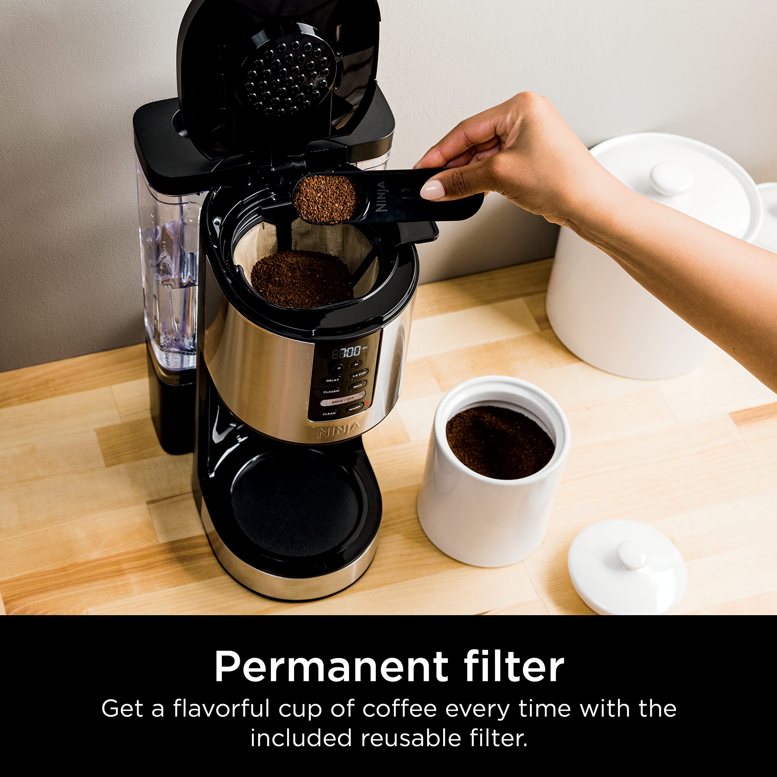 Foto 5 pulgar | Cafetera Ninja Dcm200c Programable Xl De Vidrio Para 14 Tazas - Venta Internacional.