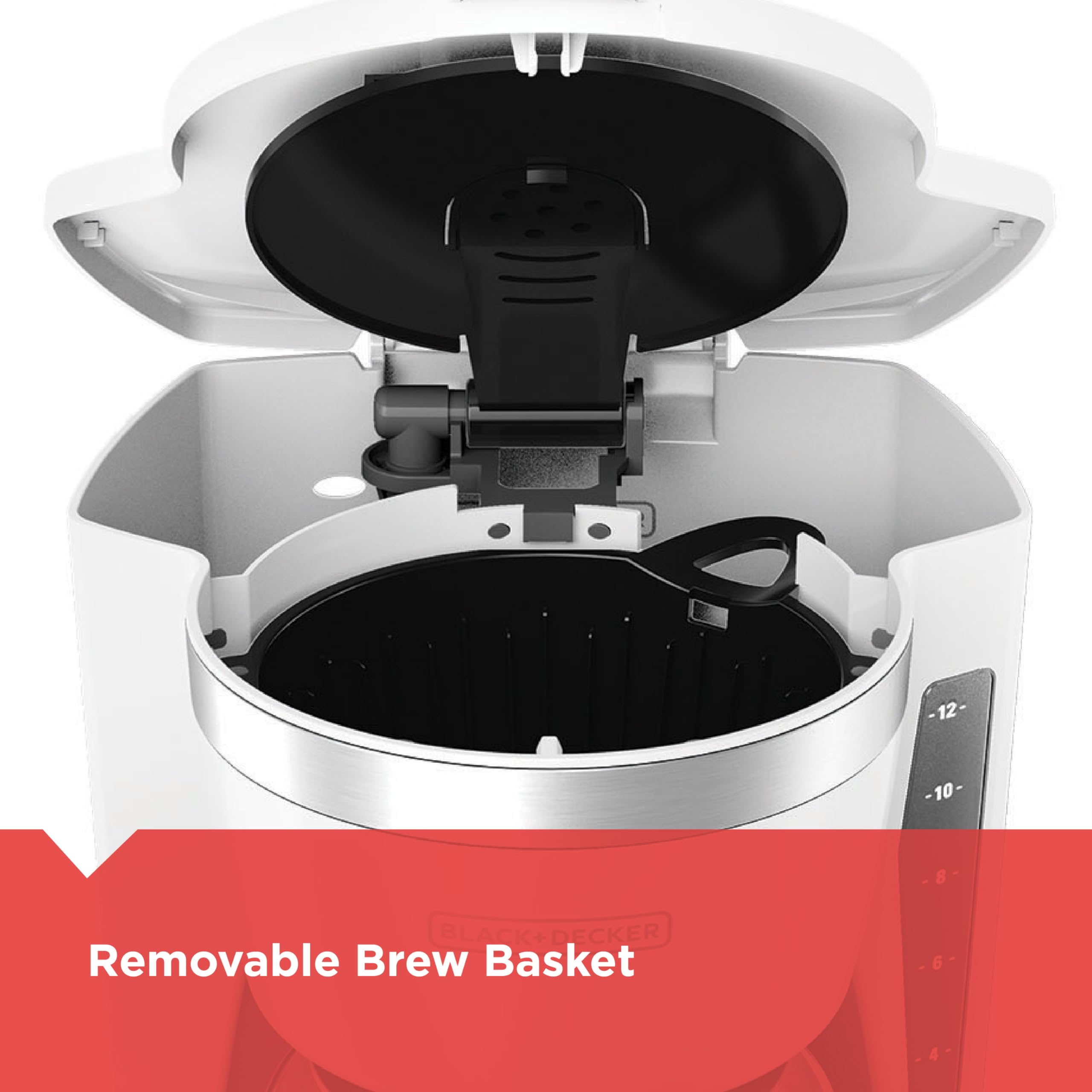 Foto 5 pulgar | Cafetera Programable Black+Decker CM1160W Blanca para 12 tazas -  Venta Internacional