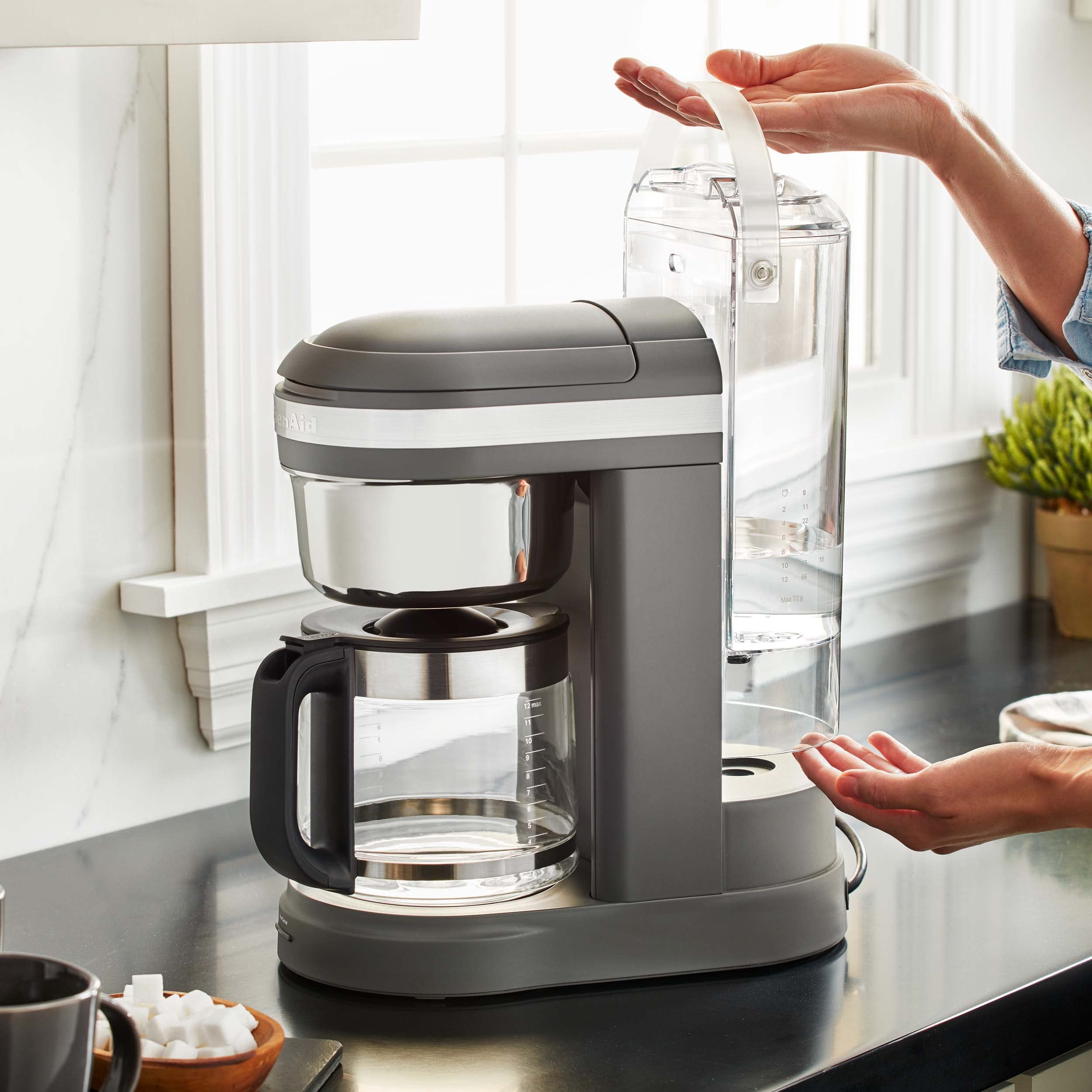 Foto 6 pulgar | Cafetera Kitchenaid Kcm1209dg Drip 12 Tazas Gris Mate - Venta Internacional