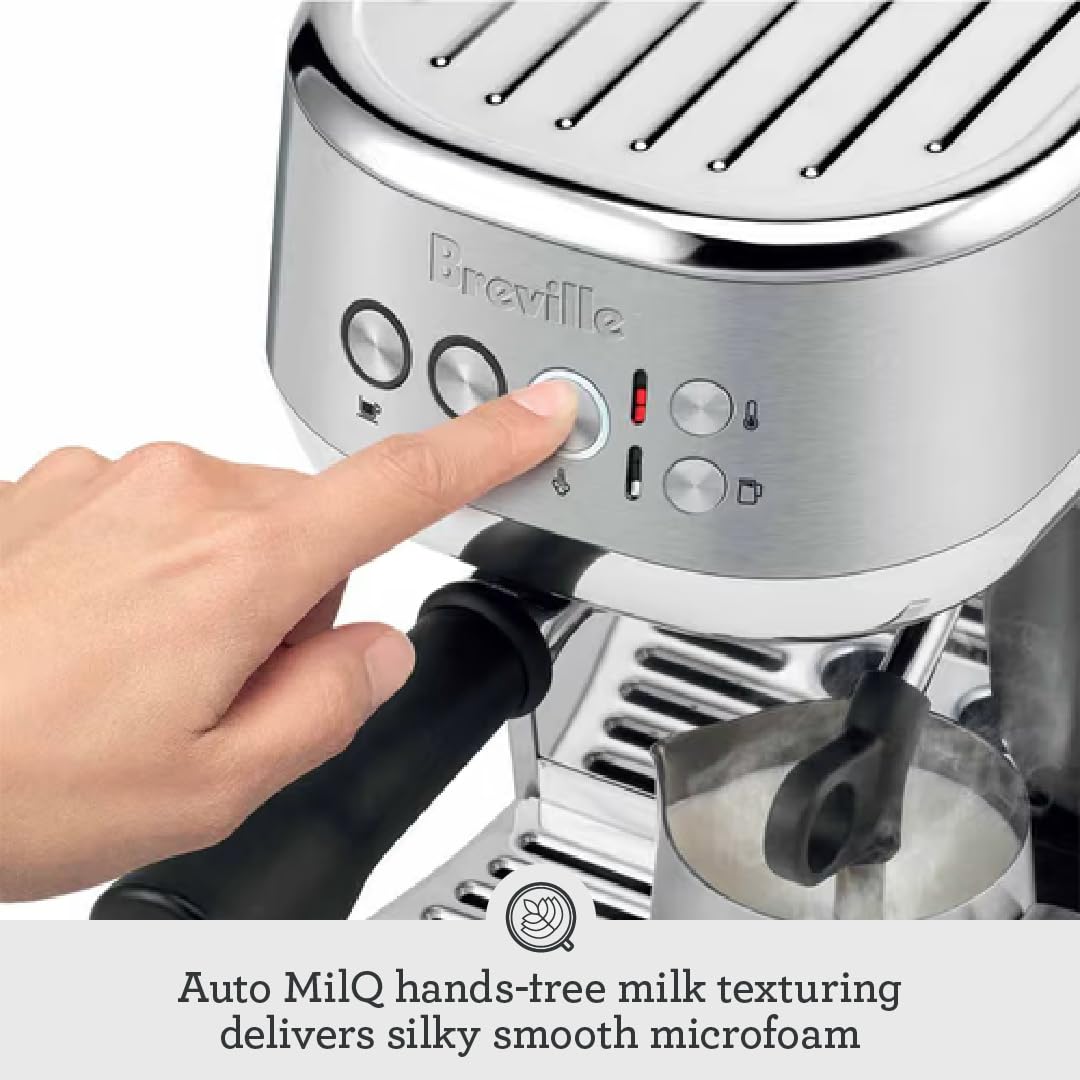 Foto 6 pulgar | Cafetera Espresso Breville Bambino Plus Bes500btr Black Truffle - Venta Internacional