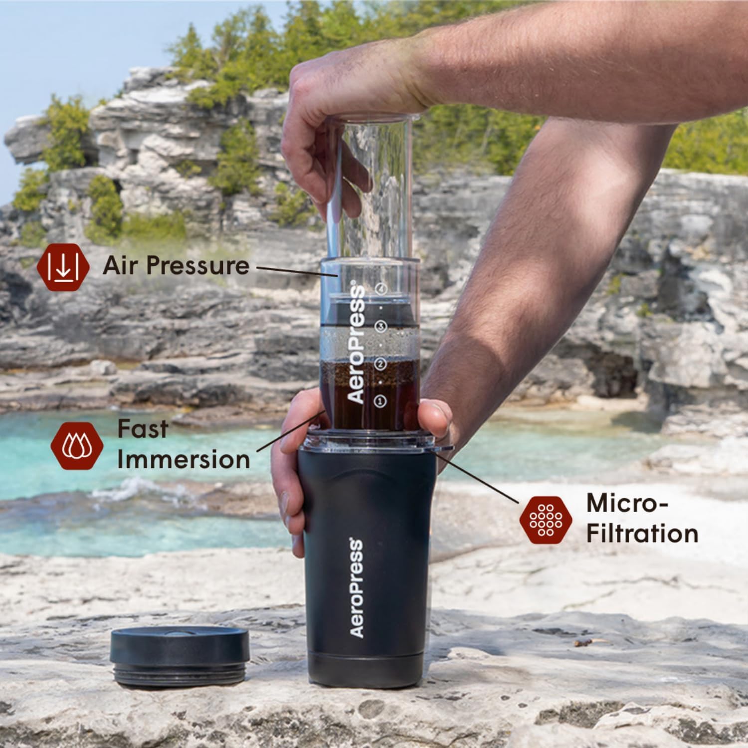 Foto 4 pulgar | Cafetera Aeropress Go Plus Portátil - Venta Internacional