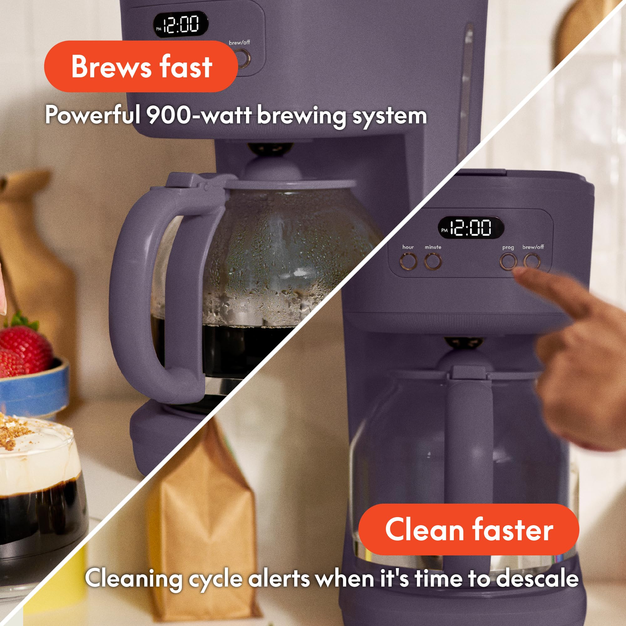 Foto 4 pulgar | Cafetera Bella Programable Para 12 Tazas Con Filtro Reutilizable - Venta Internacional.