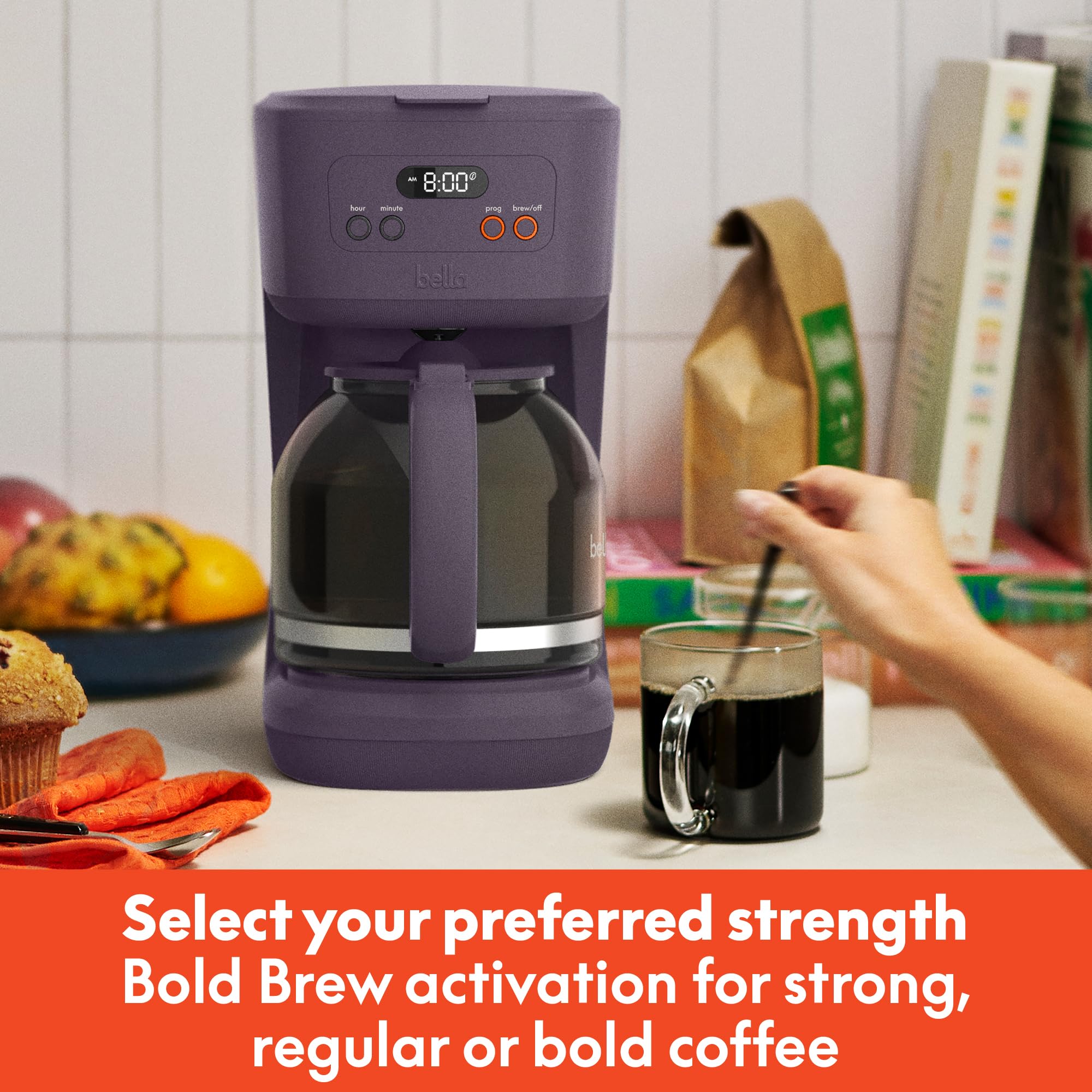 Foto 4 | Cafetera Bella Programable Para 12 Tazas Con Filtro Reutilizable - Venta Internacional.