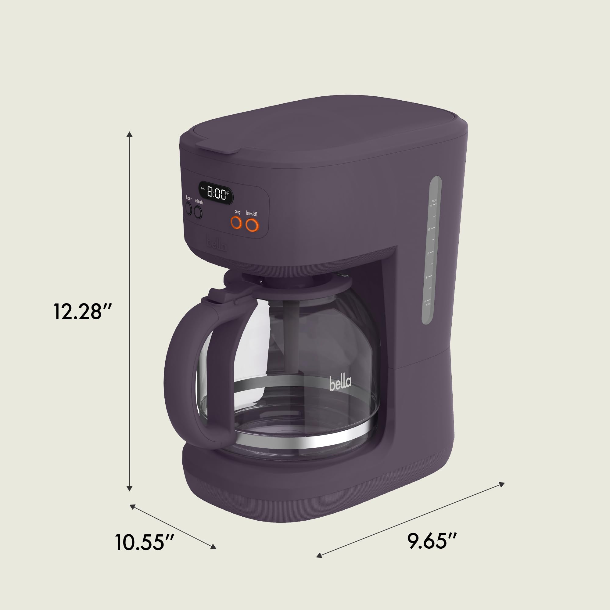 Foto 8 pulgar | Cafetera Bella Programable Para 12 Tazas Con Filtro Reutilizable - Venta Internacional.