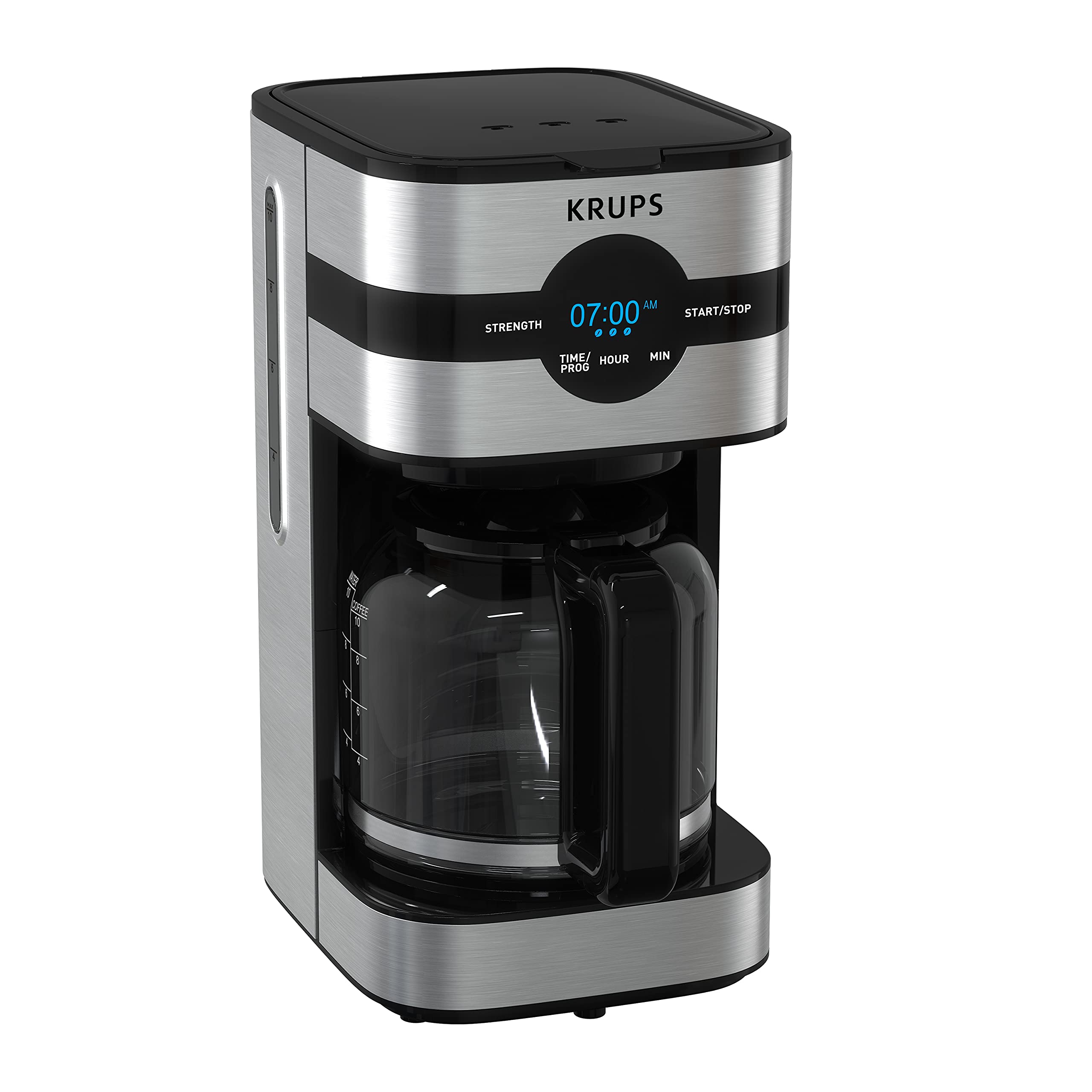 Foto 2 pulgar | Cafetera Krups, Modelo Más Nuevo, Digital, 10 Tazas, Negra Y Acero - Venta Internacional.