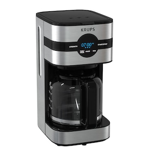 Foto 1 | Cafetera Krups, Modelo Más Nuevo, Digital, 10 Tazas, Negra Y Acero - Venta Internacional.