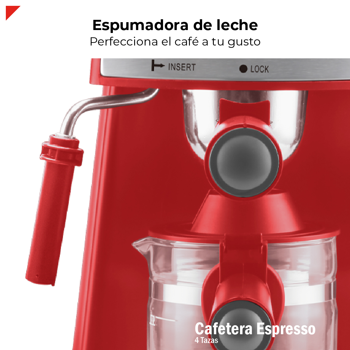 Foto 8 pulgar | Bogner Cafetera Para Espresso Capacidad De 4 Tazas Con Espumador Bcm35r