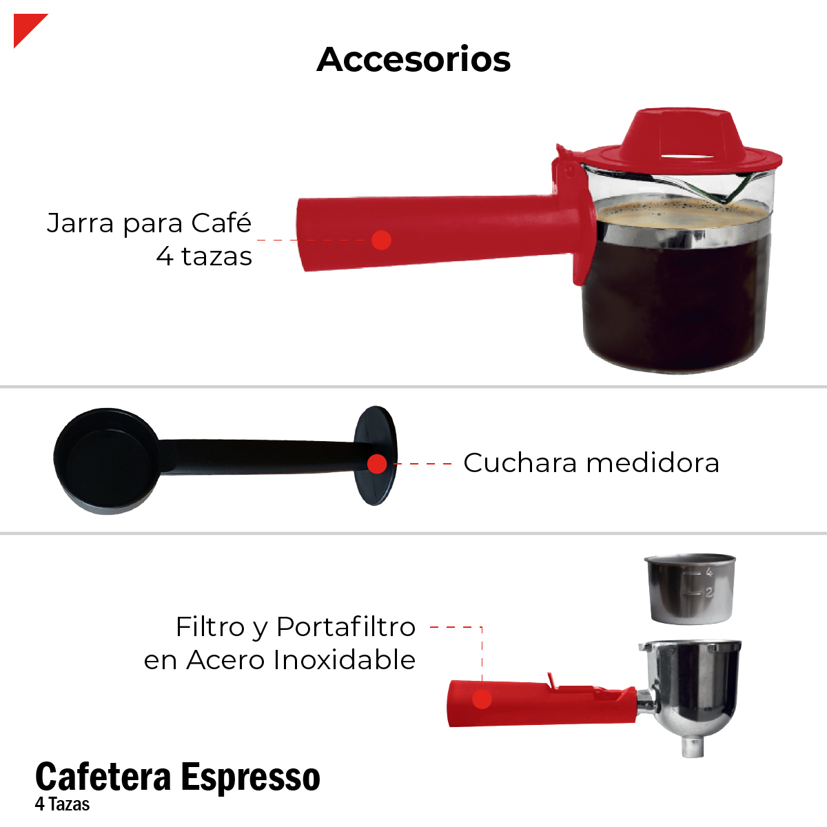 Foto 9 pulgar | Bogner Cafetera Para Espresso Capacidad De 4 Tazas Con Espumador Bcm35r