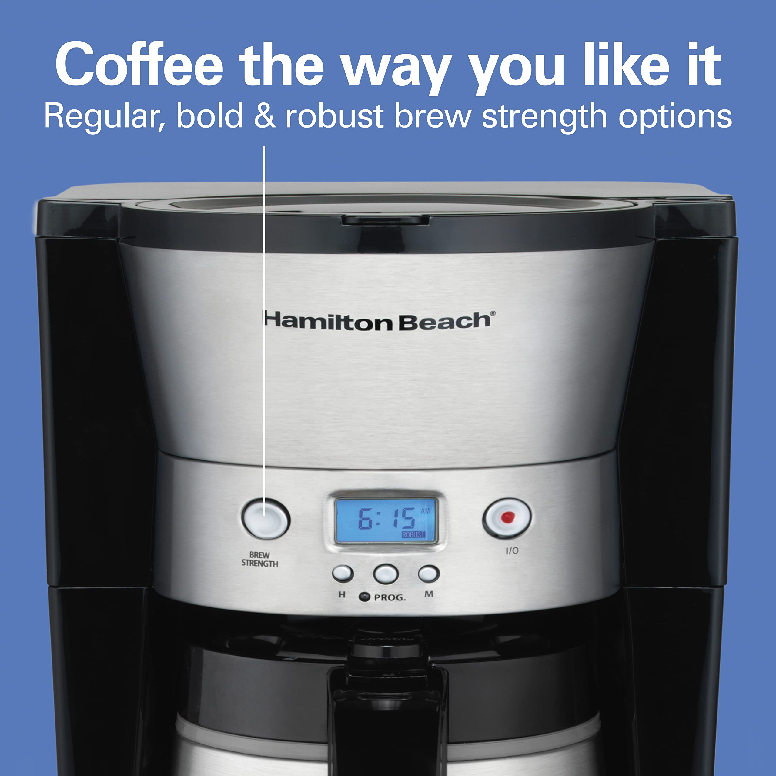 Foto 6 pulgar | Cafetera Hamilton Beach Programable Para 10 Tazas De Acero Inoxidable - Venta Internacional.