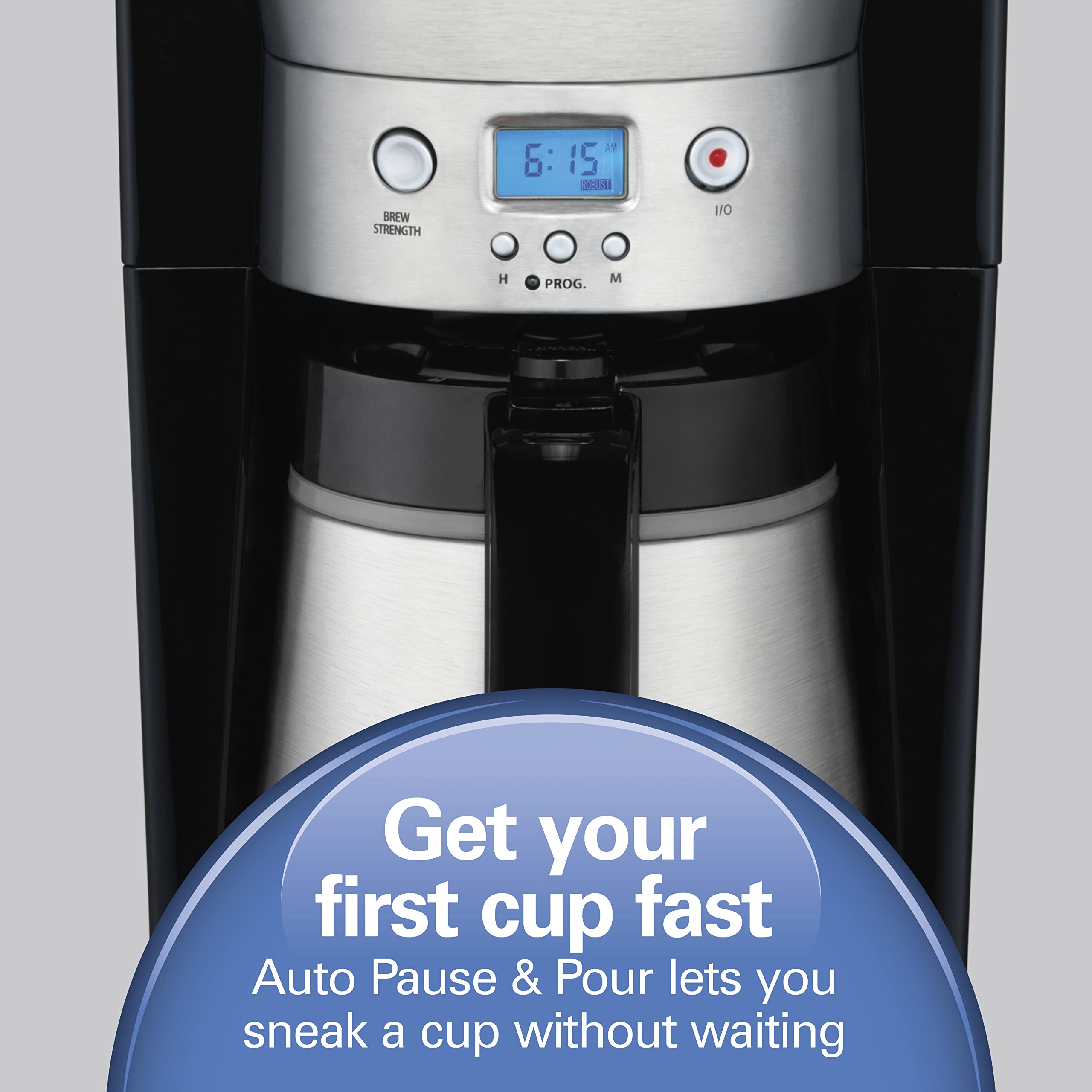Foto 7 | Cafetera Hamilton Beach Programable Para 10 Tazas De Acero Inoxidable - Venta Internacional.
