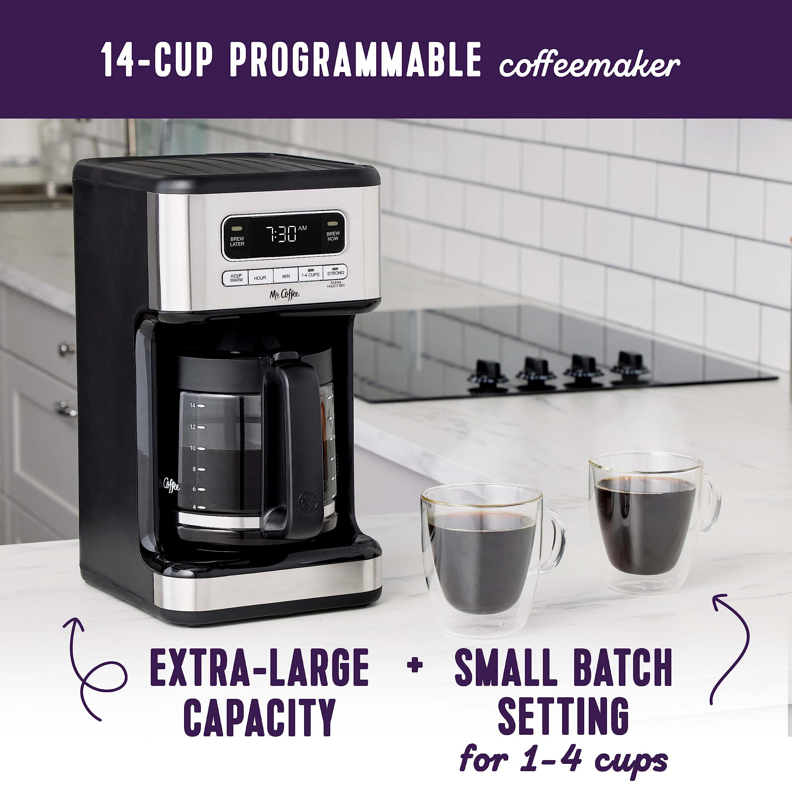 Foto 2 | Cafetera Mr. Coffee De Acero Inoxidable Programable Para 14 Tazas - Venta Internacional.