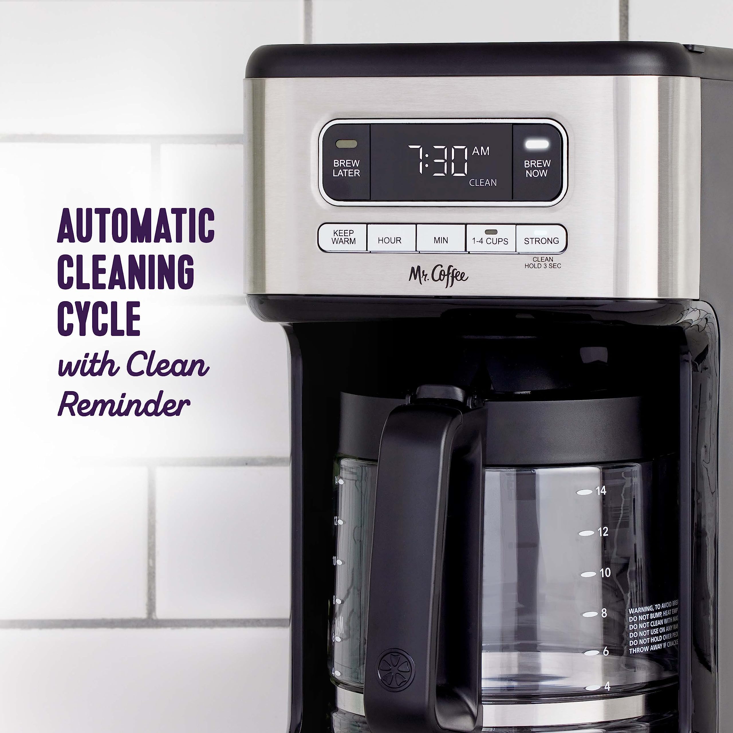 Foto 5 pulgar | Cafetera Mr. Coffee De Acero Inoxidable Programable Para 14 Tazas - Venta Internacional.