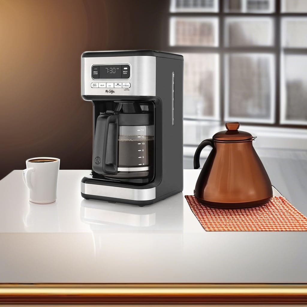 Foto 6 pulgar | Cafetera Mr. Coffee De Acero Inoxidable Programable Para 14 Tazas - Venta Internacional.