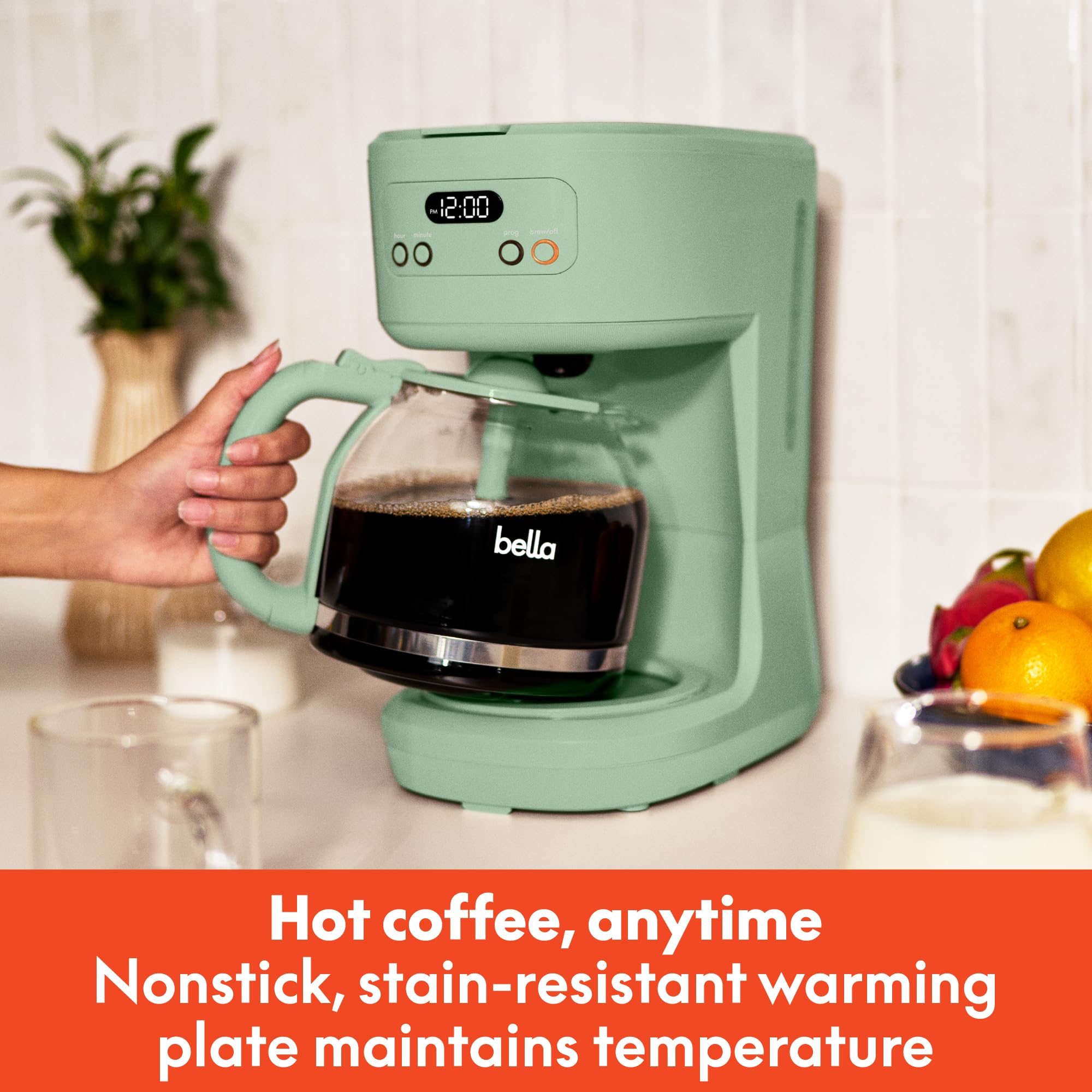Foto 3 pulgar | Cafetera Bella Programable Para 12 Tazas Con Apagado Automático - Venta Internacional.