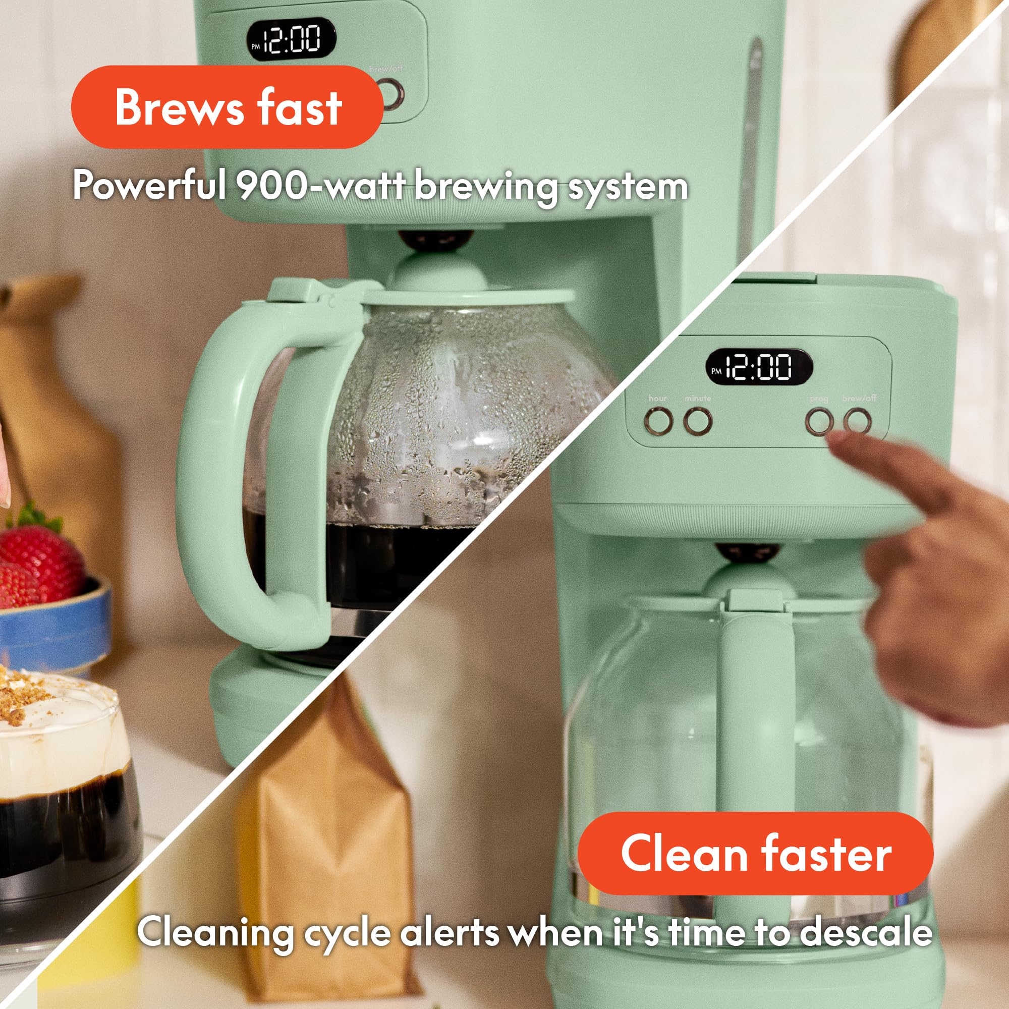 Foto 4 pulgar | Cafetera Bella Programable Para 12 Tazas Con Apagado Automático - Venta Internacional.