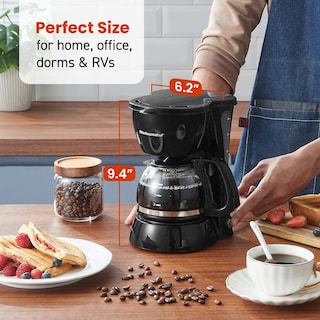 Foto 4 | Cafetera Elite Gourmet Ehc4128 Para 4 Tazas Brew & Drip Color Negro - Venta Internacional.