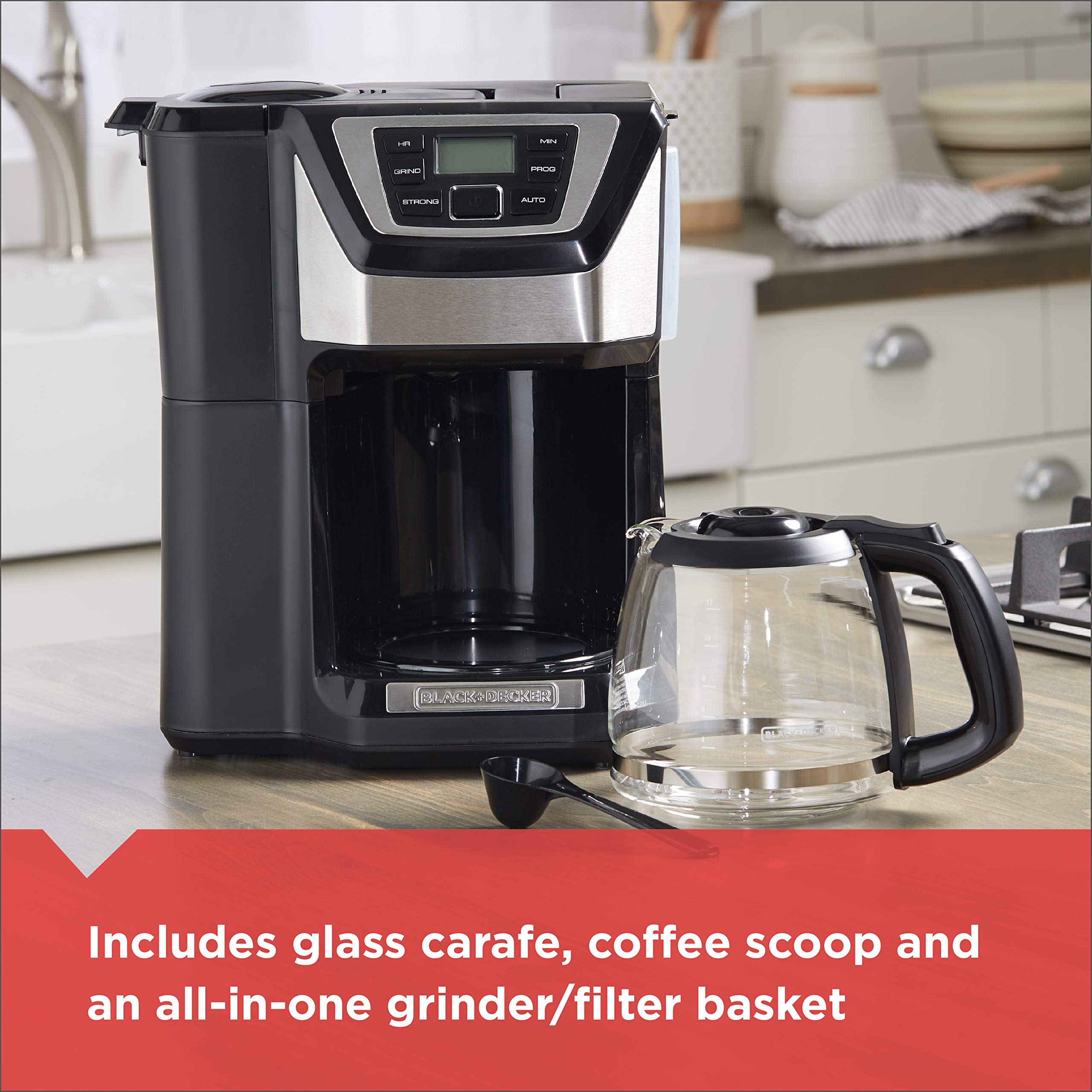 Foto 5 pulgar | Cafetera Black+decker Para 12 Tazas  Para Moler Y Preparar Cerveza - Venta Internacional.