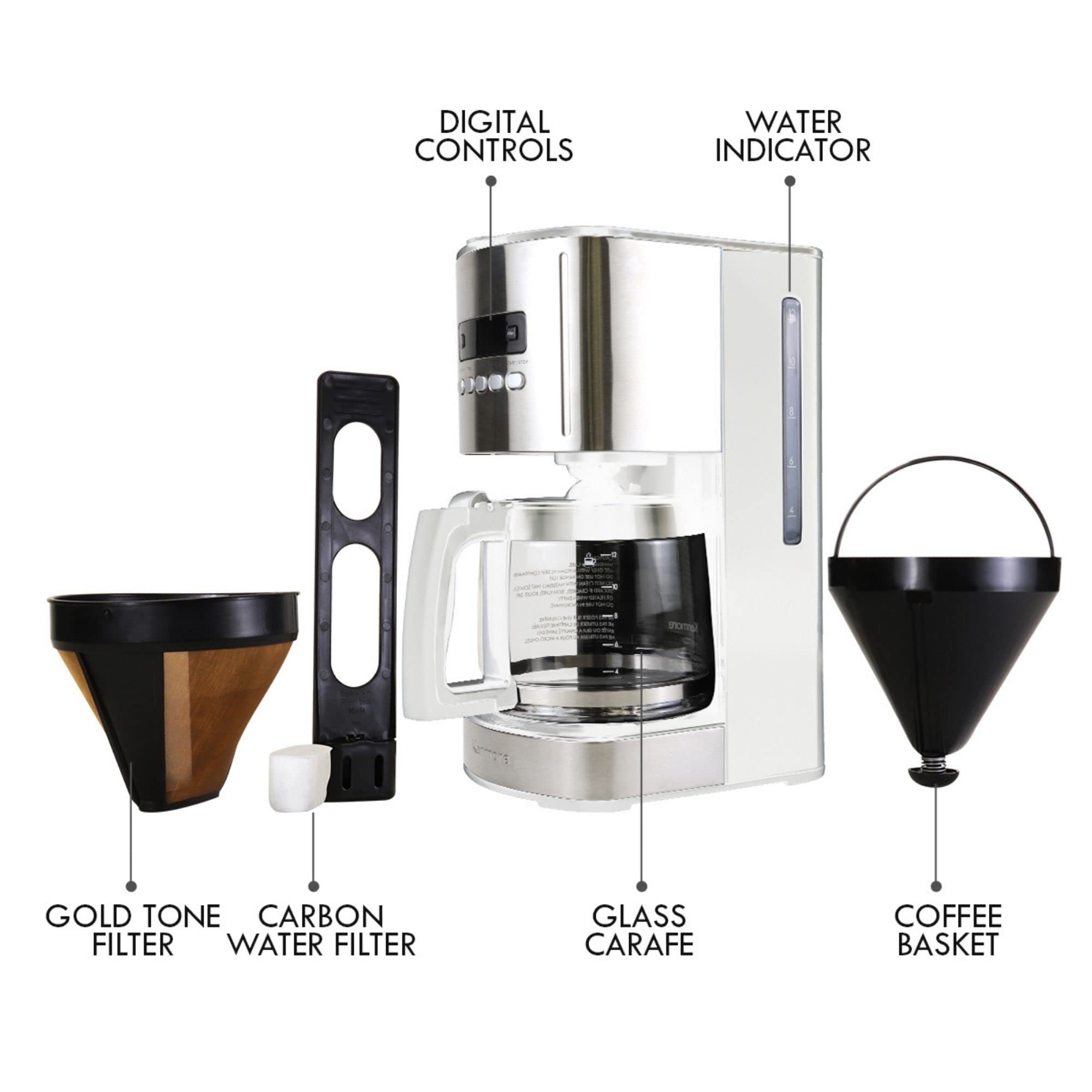 Foto 6 pulgar | Cafetera Kenmore  Temporizador Programable Por Goteo Para 12 Tazas - Venta Internacional.