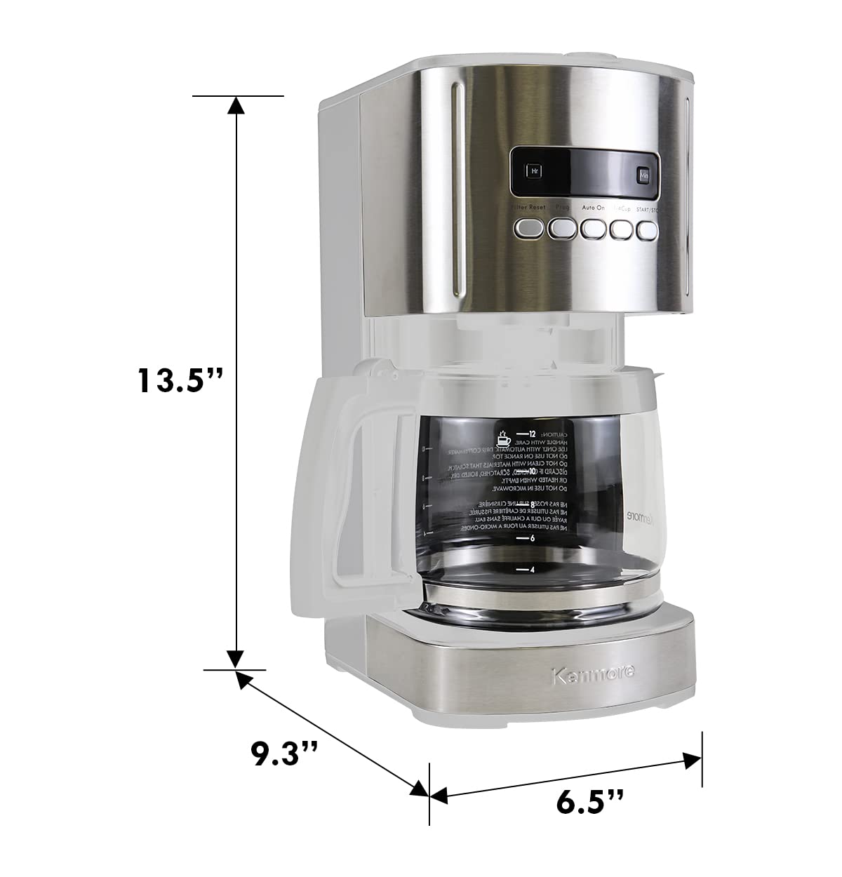 Foto 6 | Cafetera Kenmore  Temporizador Programable Por Goteo Para 12 Tazas - Venta Internacional.