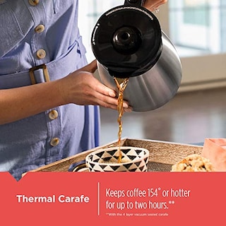 Foto 2 | Cafetera Black+decker De 12 Tazas Térmica Programable - Venta Internacional.