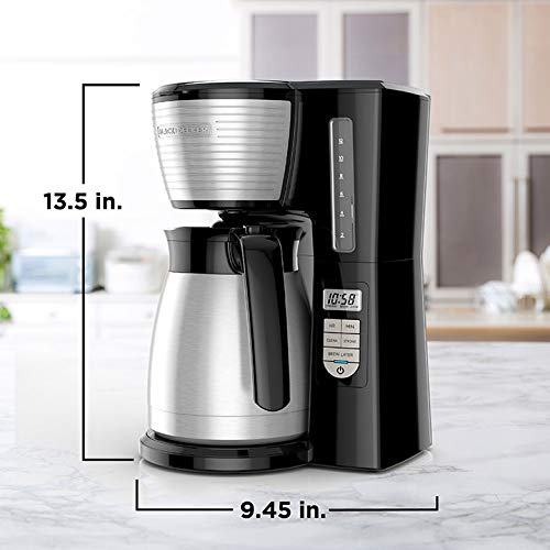 Foto 7 | Cafetera Black+decker De 12 Tazas  Térmica Programable - Venta Internacional.