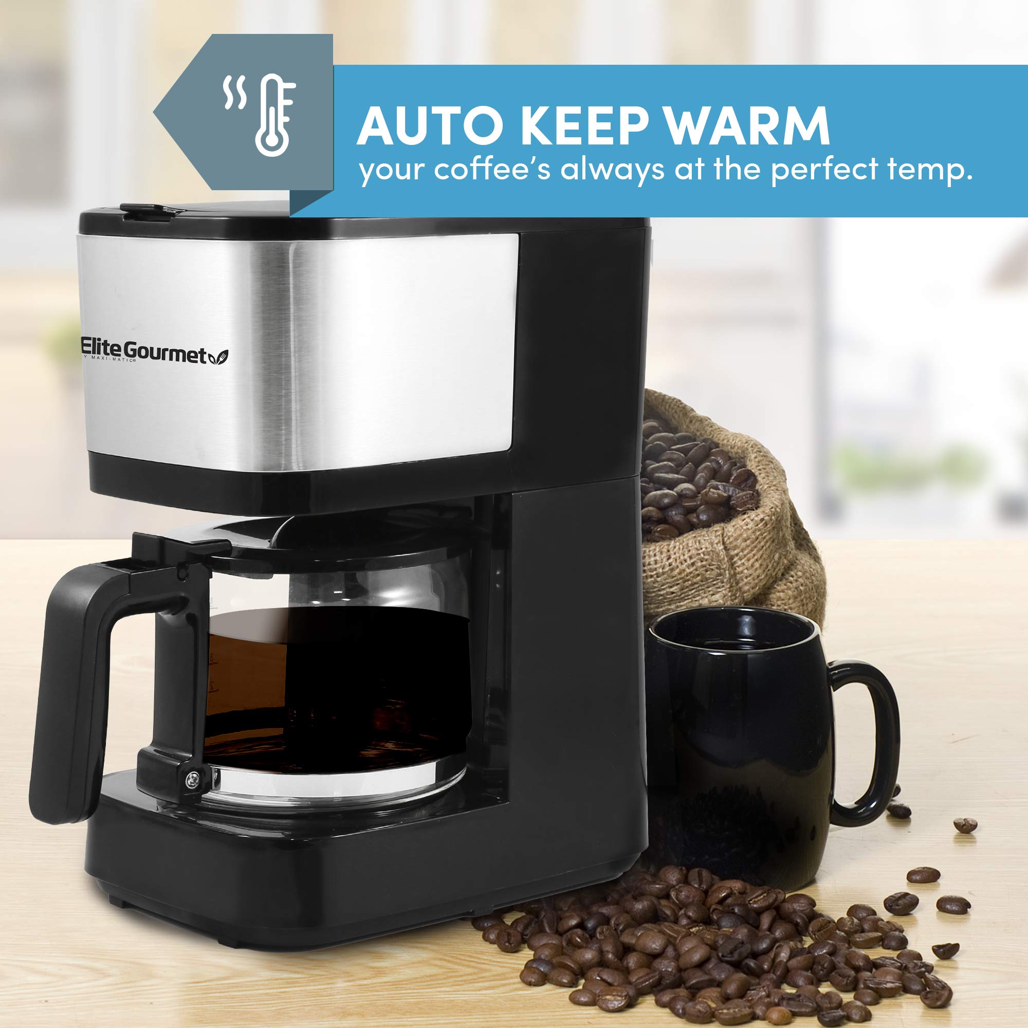 Foto 7 pulgar | Cafetera Elite Gourmet Ehc9420 Automática Para Preparar Y Gotear 5 Tazas - Venta Internacional.