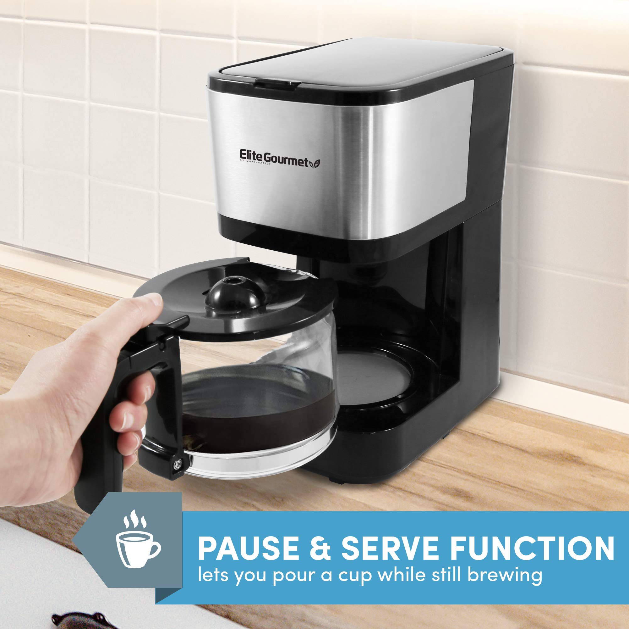Foto 8 pulgar | Cafetera Elite Gourmet Ehc9420 Automática Para Preparar Y Gotear 5 Tazas - Venta Internacional.