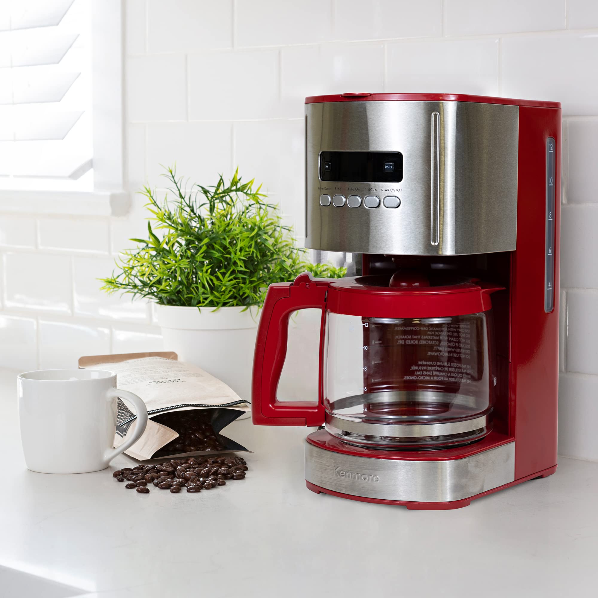 Foto 3 pulgar | Cafetera Kenmore De 12 Tazas Con Temporizador De Acero Inoxidable - Venta Internacional.