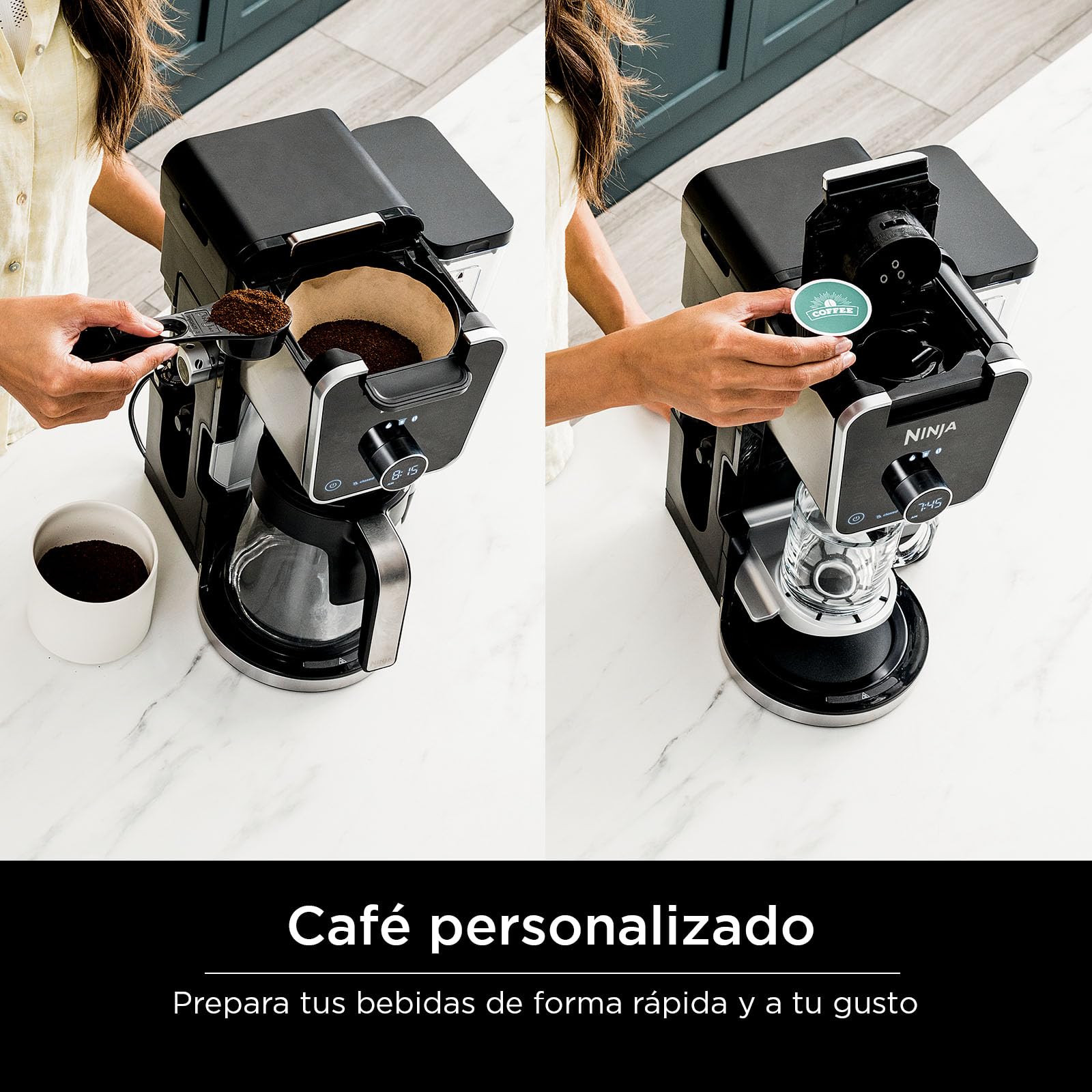 Foto 7 | Cafetera Ninja Drip Con K Cup Combo 12 Tazas Cfp301 Negra - Venta Internacional.