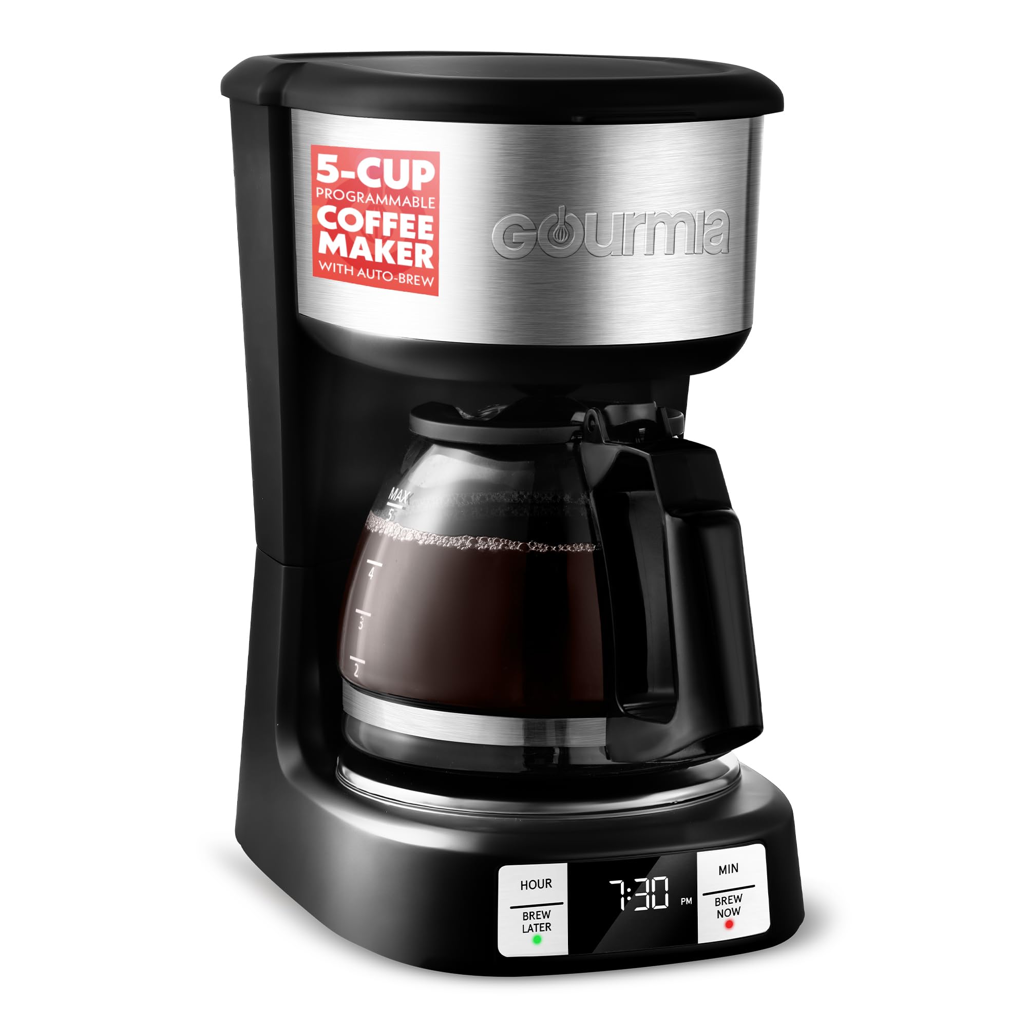 Cafetera Gourmia Gcm3518 Programable Para 5 Tazas Y 700 W - Venta Internacional.