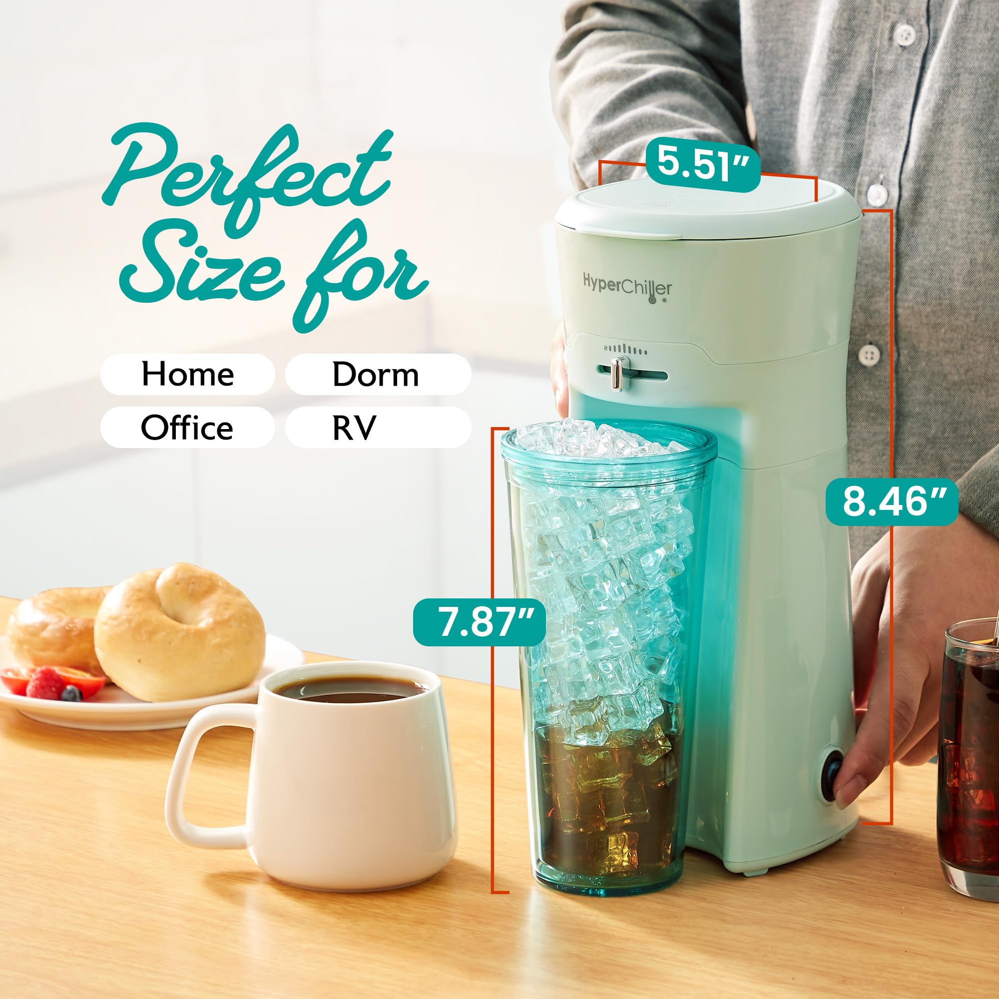 Foto 6 pulgar | Cafetera Hyperchiller Ehc824 Helada Y Caliente Con Vaso De 600 Ml - Venta Internacional.