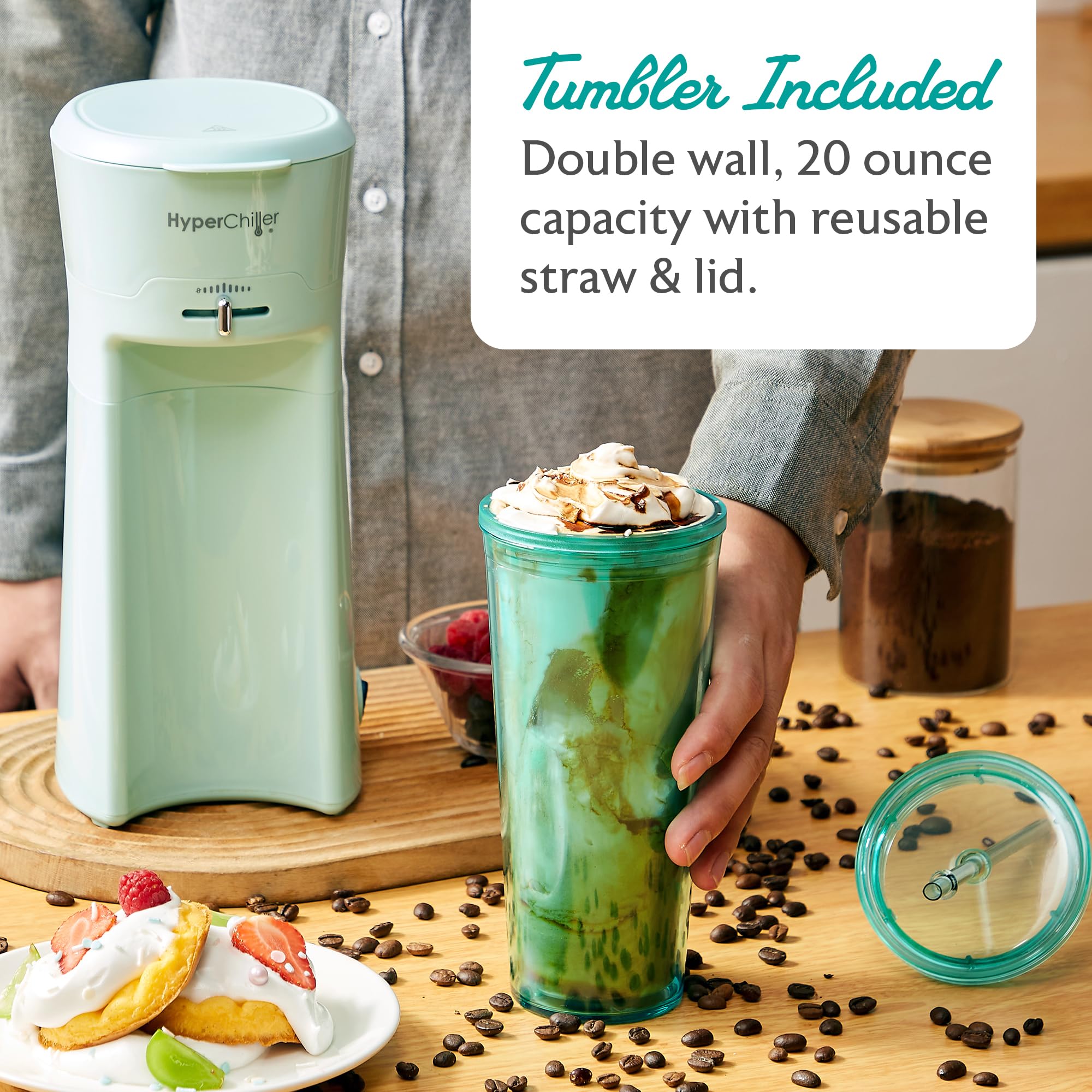 Foto 7 pulgar | Cafetera Hyperchiller Ehc824 Helada Y Caliente Con Vaso De 600 Ml - Venta Internacional.