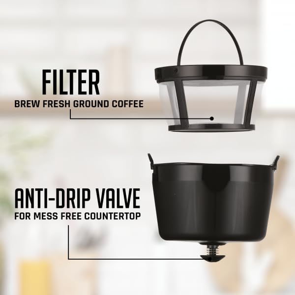 Foto 6 pulgar | Cafetera De Goteo Ovente Cm412b  1 8 L  12 Tazas  Con Jarra De Vidrio - Venta Internacional.