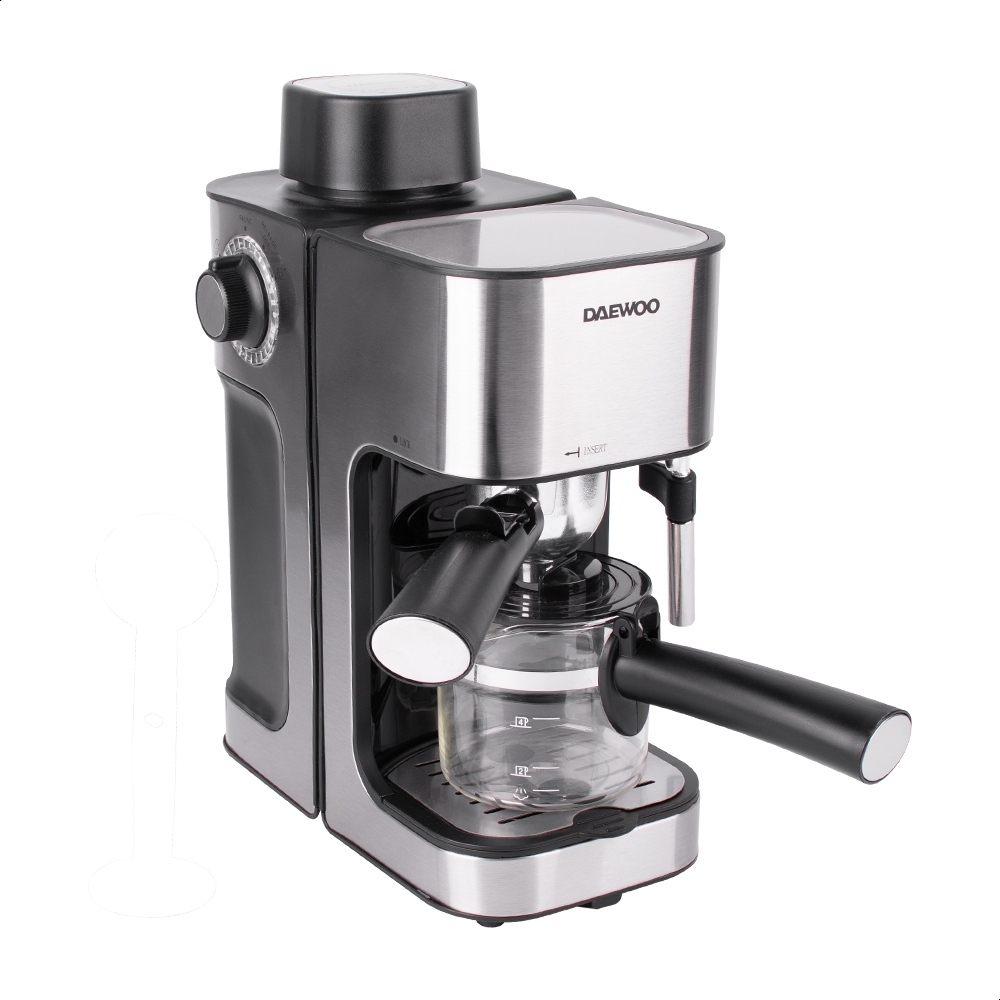 Cafetera Daewoo DES-485 color Plata Máquina para Espresso o Capuchino