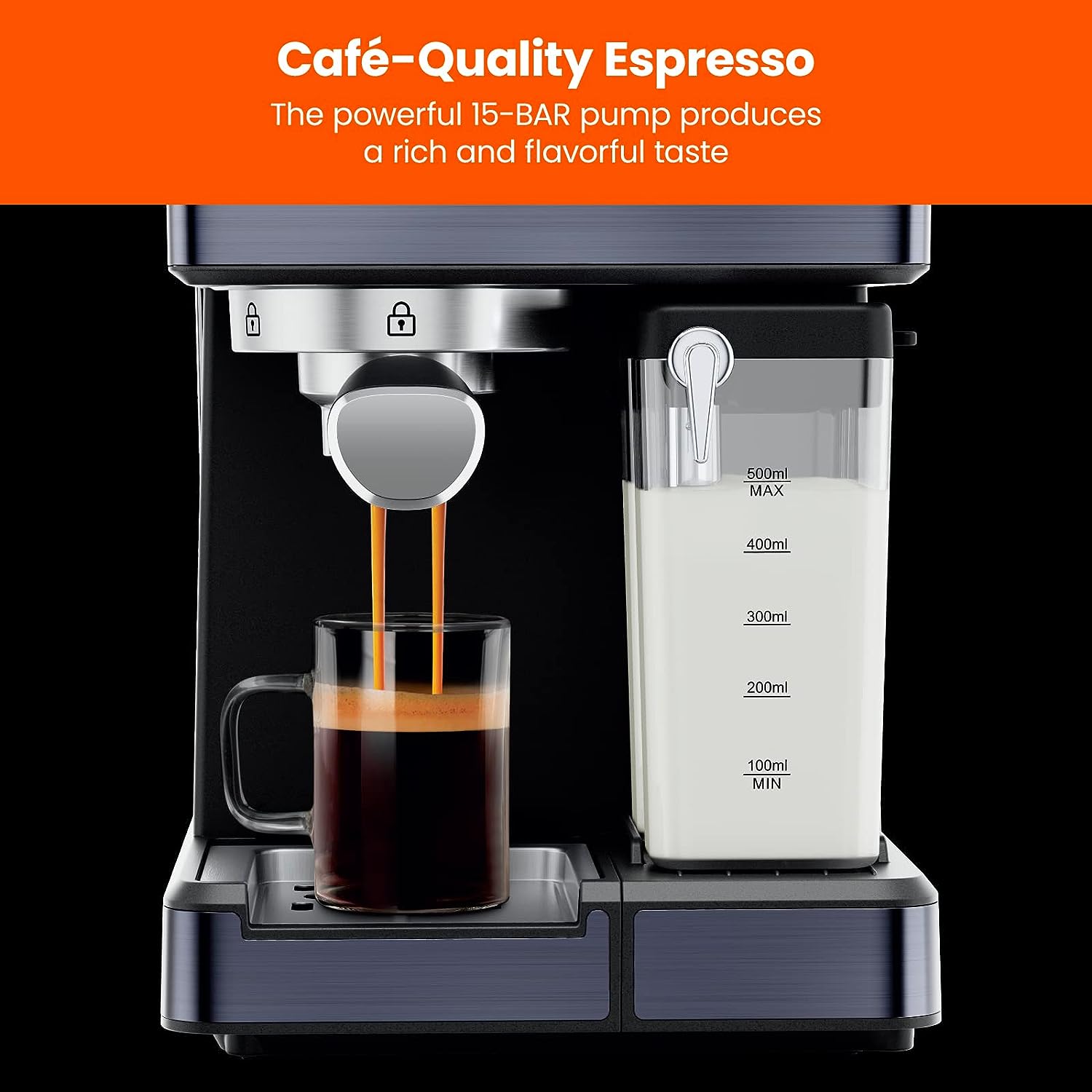 Foto 5 | Máquina de Café Espresso Chefman RJ54-BP-BLACK-MX Negra 6 en 1 con Vapor