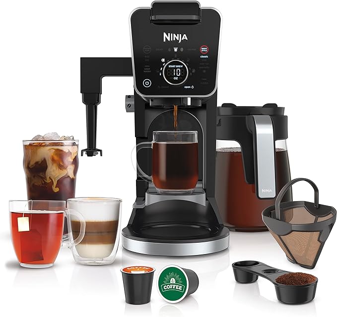 Cafetera Ninja Cfp307 Dualbrew Pro para Café Especial Monodosis y Goteo compatible con K-cups y 12 tazas $4,799