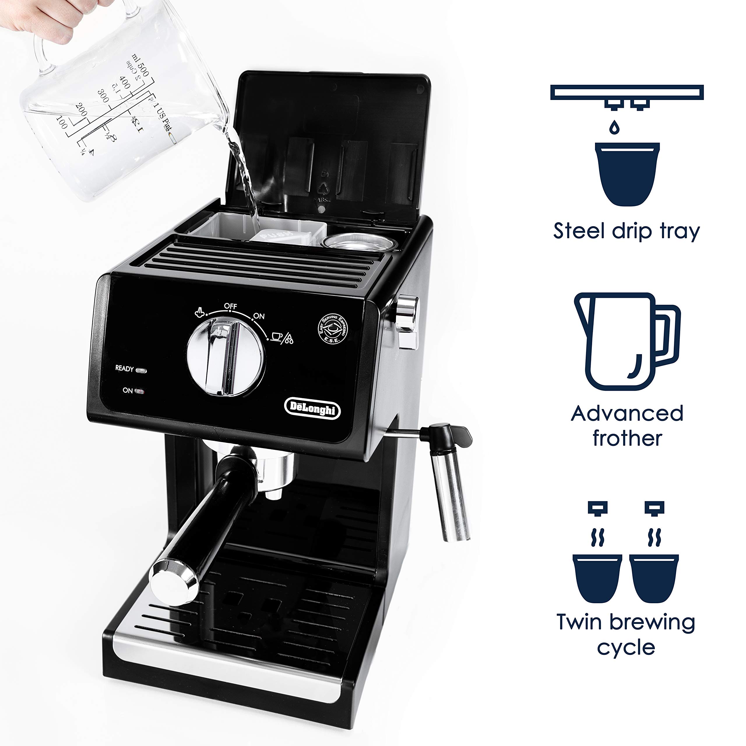 Foto 2 | Máquina De Café Espresso De'longhi Ecp3120 15 Bar Con Cappuccino Syst - Venta Internacional.