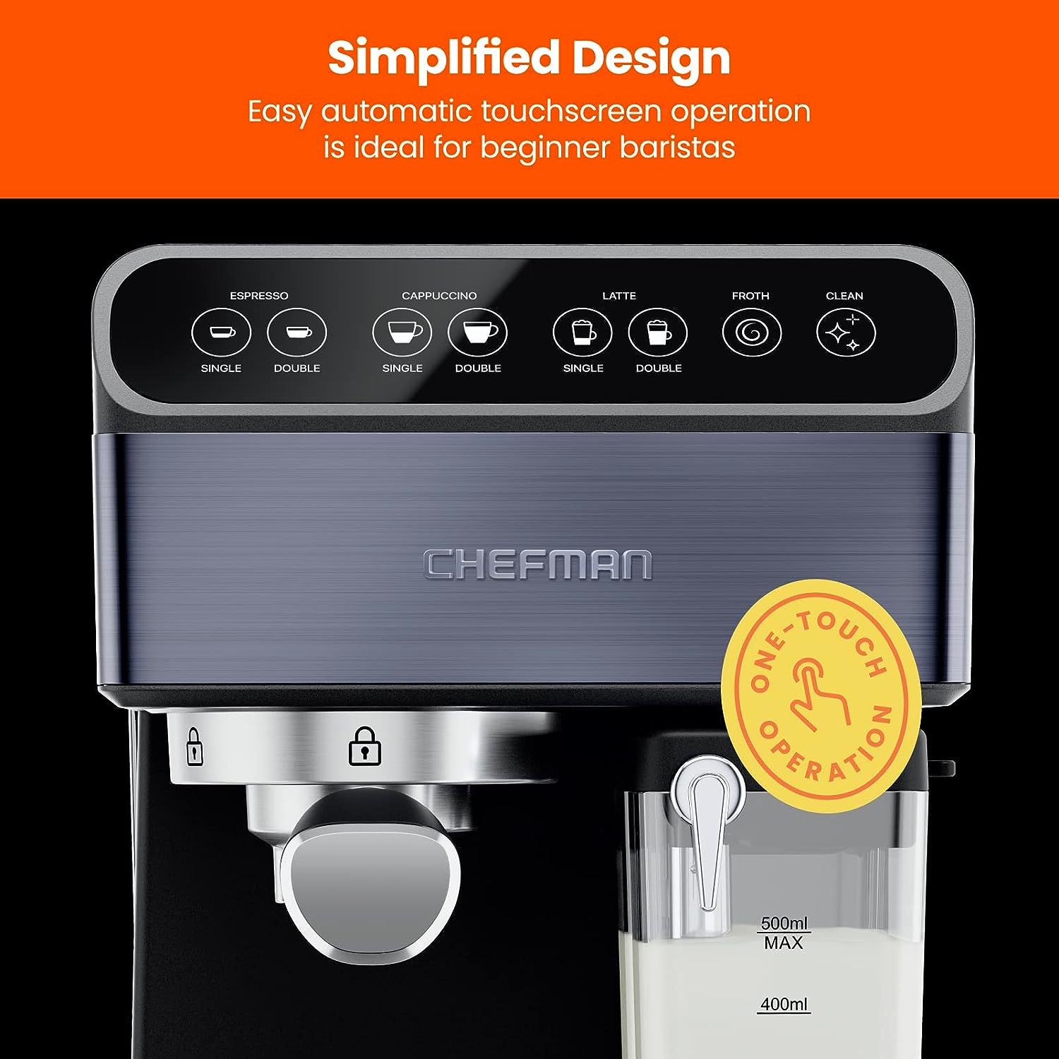 Foto 7 | Máquina Dd Café Espresso Chefman  6 En 1 con Vapor