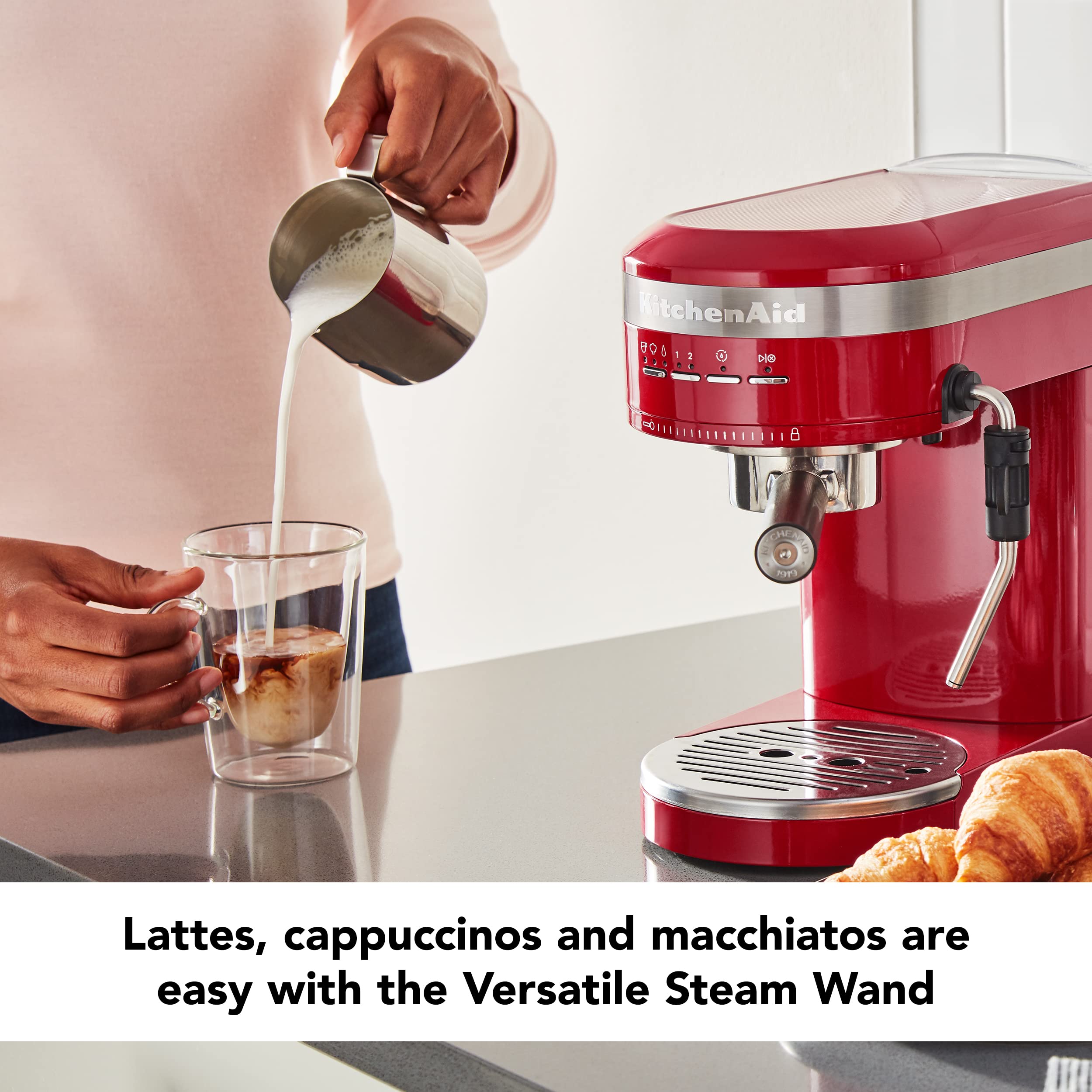 Foto 4 pulgar | Máquina De Café Espresso Kitchenaid Kes6503 Metal 1.4l Empire Red - Venta Internacional.