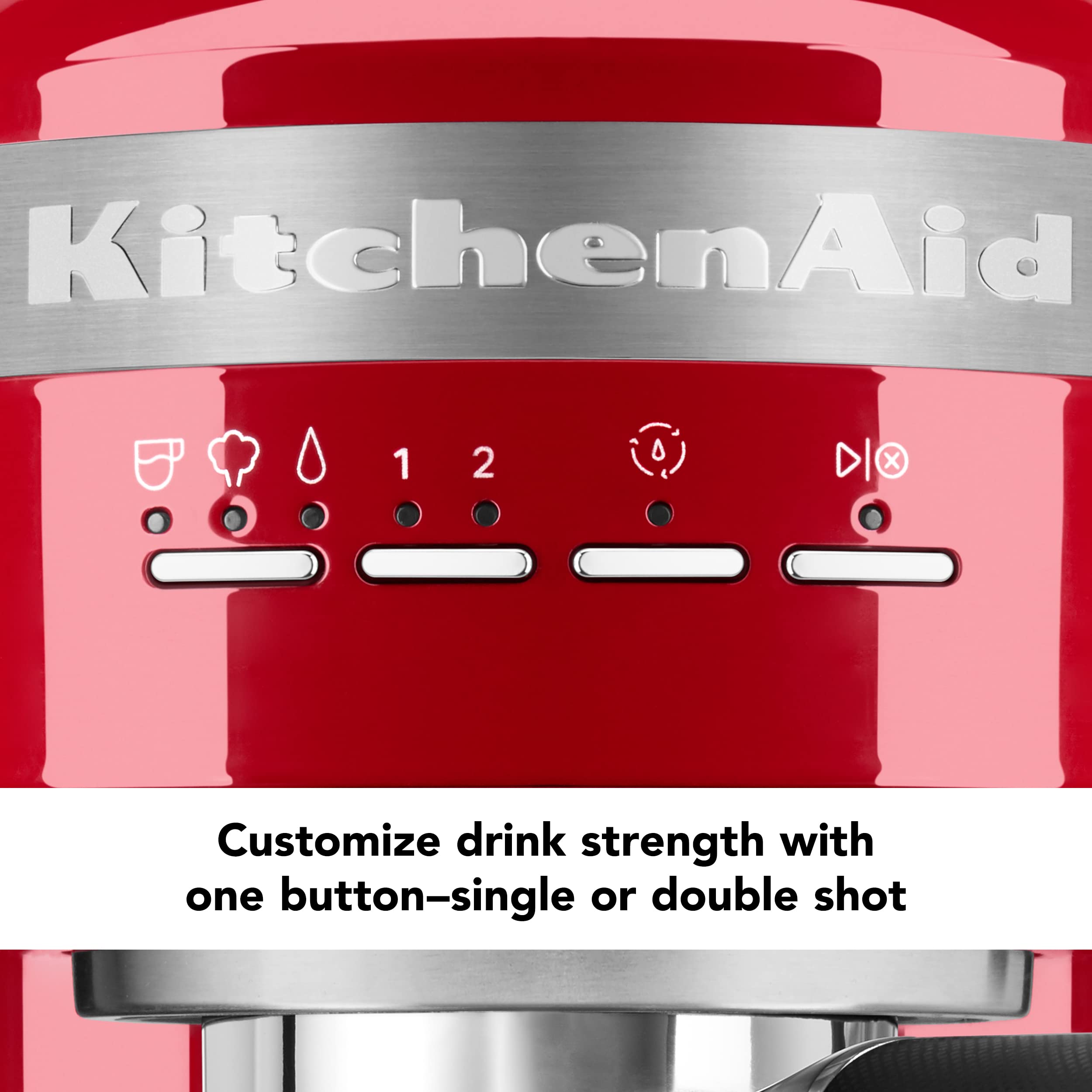 Foto 8 pulgar | Máquina De Café Espresso Kitchenaid Kes6503 Metal 1.4l Empire Red - Venta Internacional.