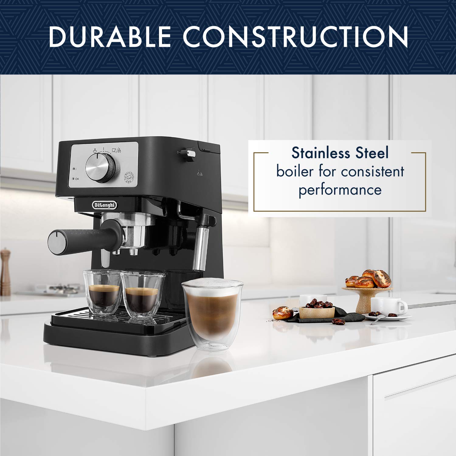 Foto 5 pulgar | Máquina de Café Espresso De'longhi Stilosa Ec260bk Con Bomba De 15 Bares - Venta Internacional