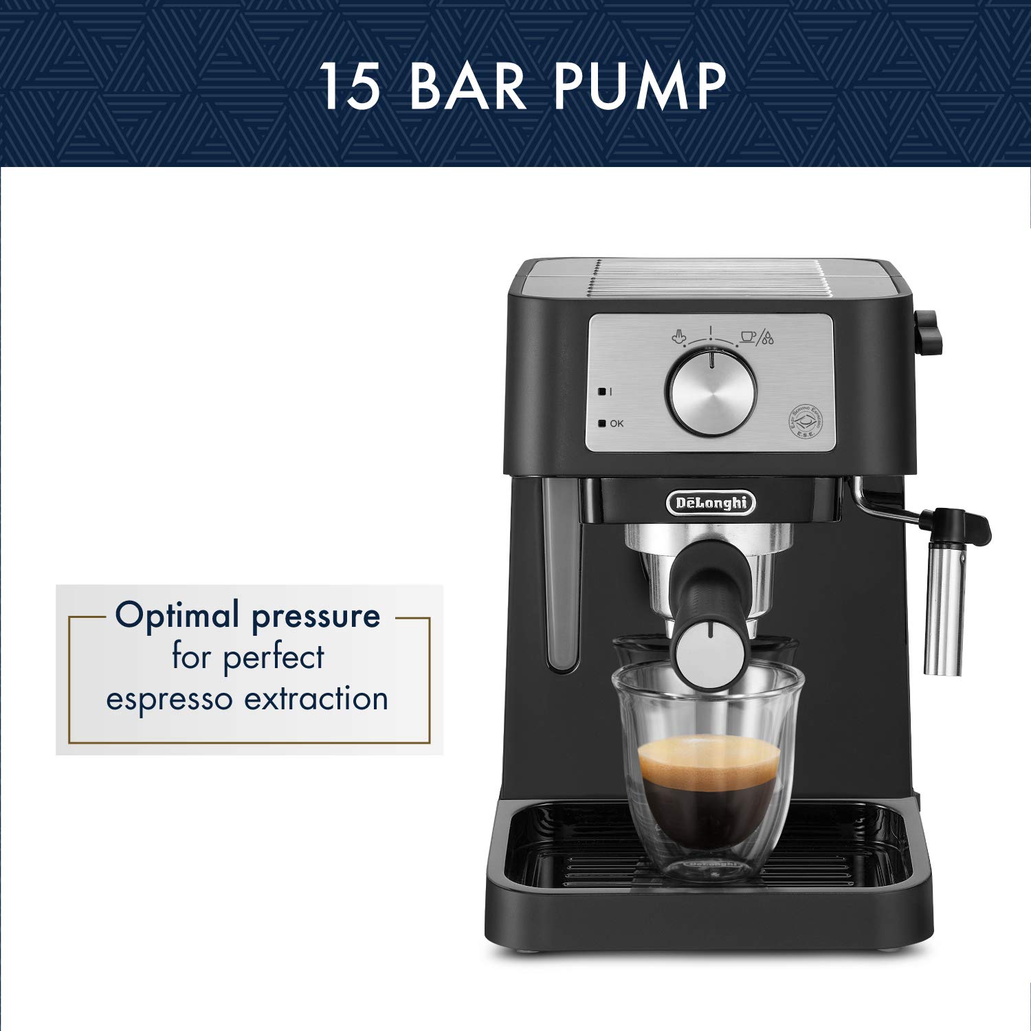 Foto 6 pulgar | Máquina de Café Espresso De'longhi Stilosa Ec260bk Con Bomba De 15 Bares - Venta Internacional