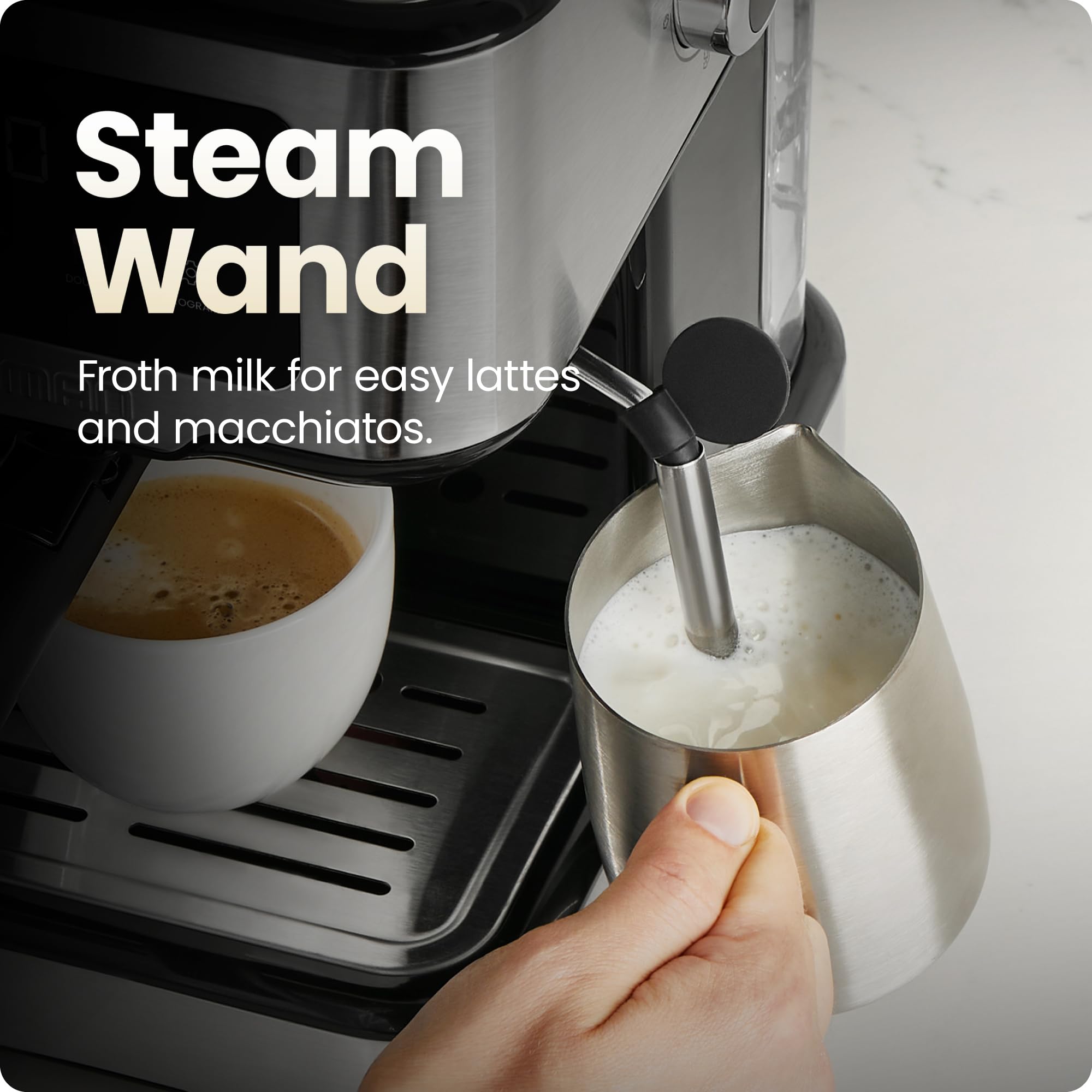Foto 6 pulgar | Máquina De Café Espresso Chefman Craftbrew De 15 Barras Con Varilla De Vapor De 1,8 L - Venta Internacional.