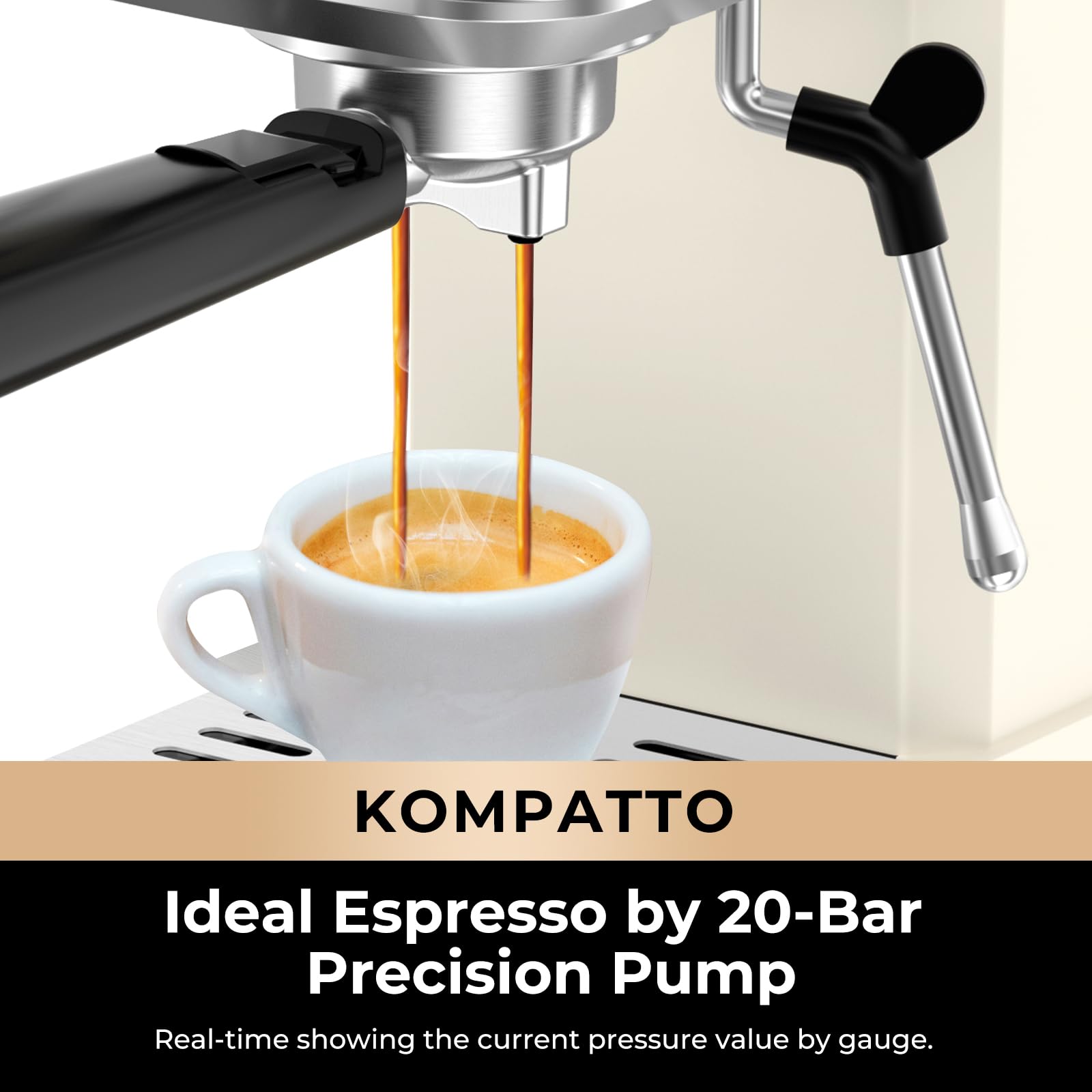 Foto 4 pulgar | Máquina De Café Espresso Chulux Slim Con Espumador De Leche Y Bomba De 20 Bares - Venta Internacional.
