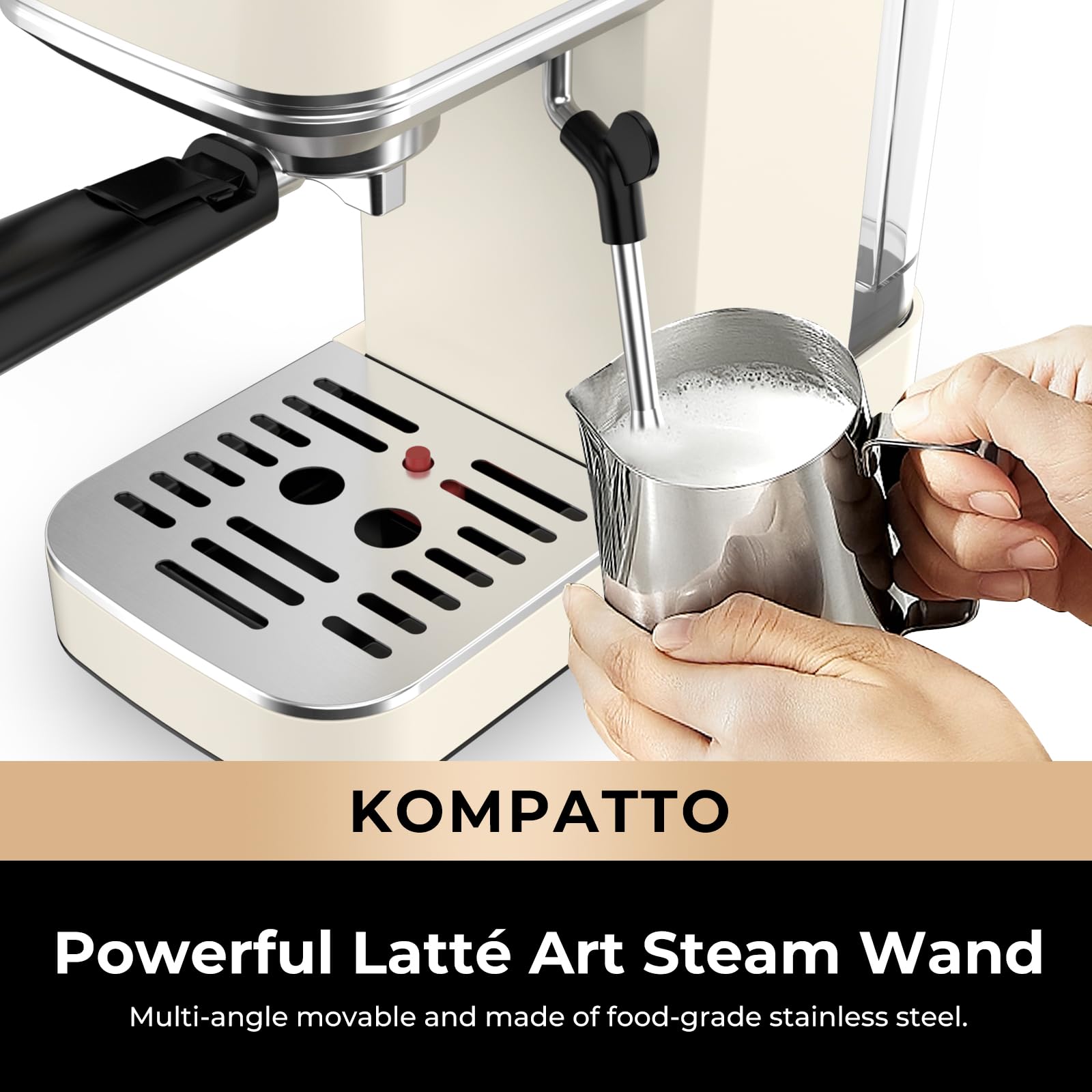 Foto 5 pulgar | Máquina De Café Espresso Chulux Slim Con Espumador De Leche Y Bomba De 20 Bares - Venta Internacional.