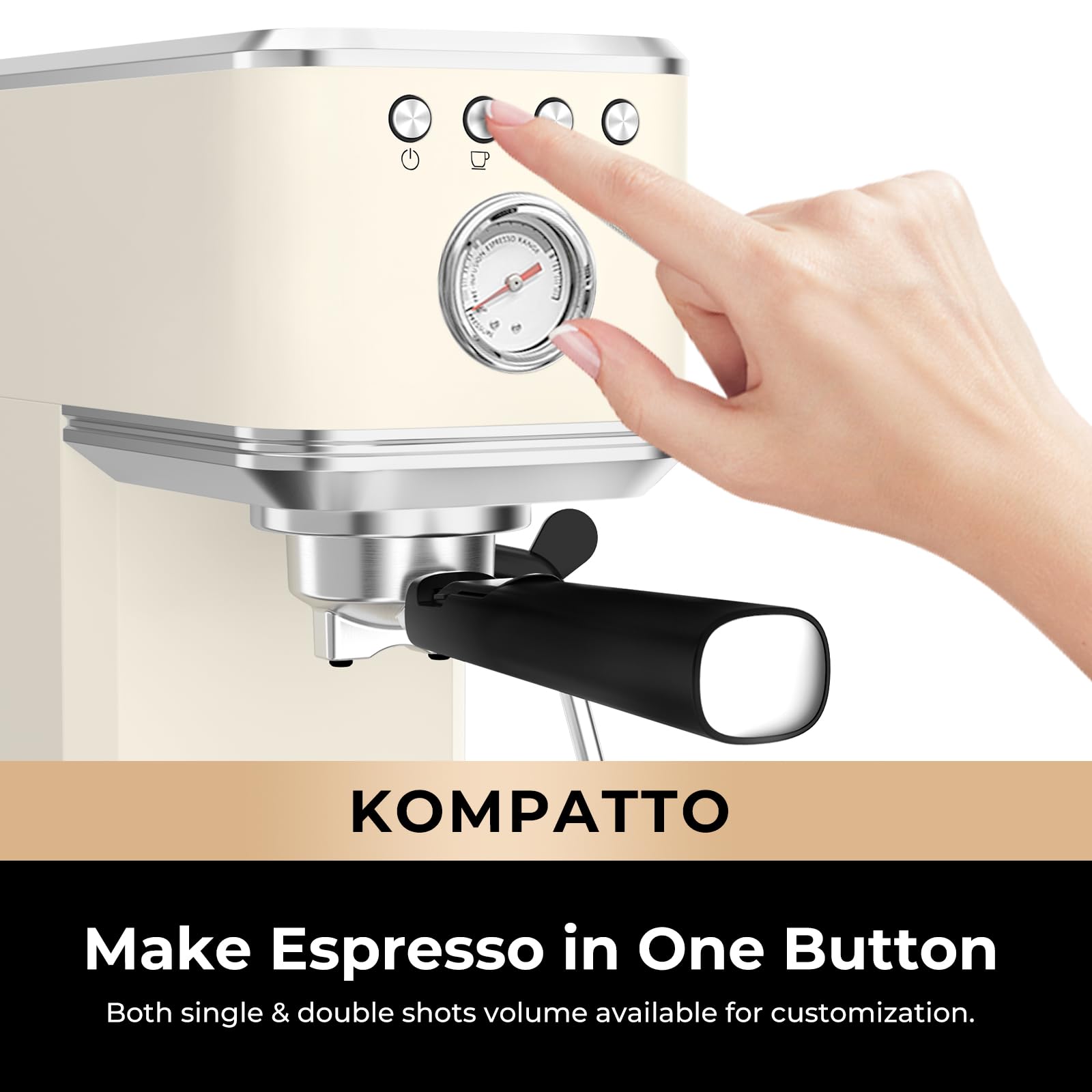 Foto 6 pulgar | Máquina De Café Espresso Chulux Slim Con Espumador De Leche Y Bomba De 20 Bares - Venta Internacional.