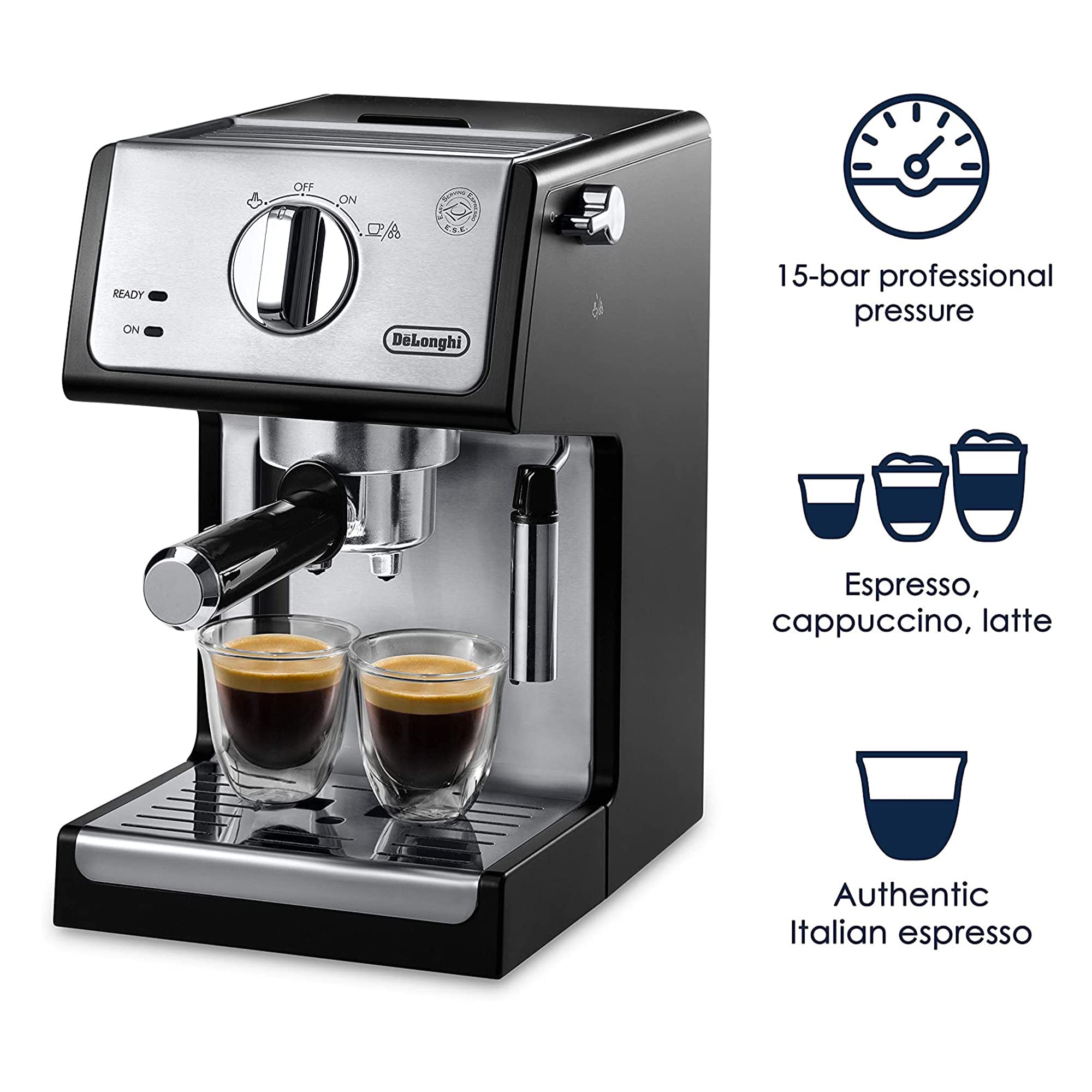 Foto 3 pulgar | Máquina De Café Espresso De'longhi Ecp3420 15 Bares Con Espumador De Leche - Venta Internacional.