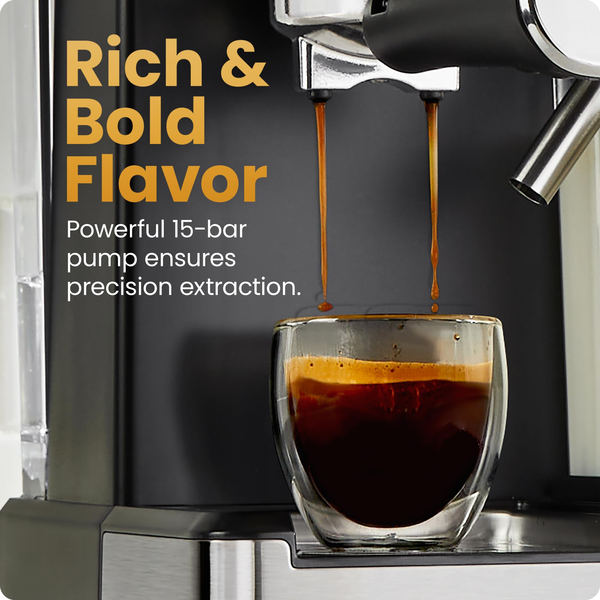 Foto 4 pulgar | Máquina De Café Espresso Chefman Cafémaster Pro Con Espumador De Leche - Venta Internacional.
