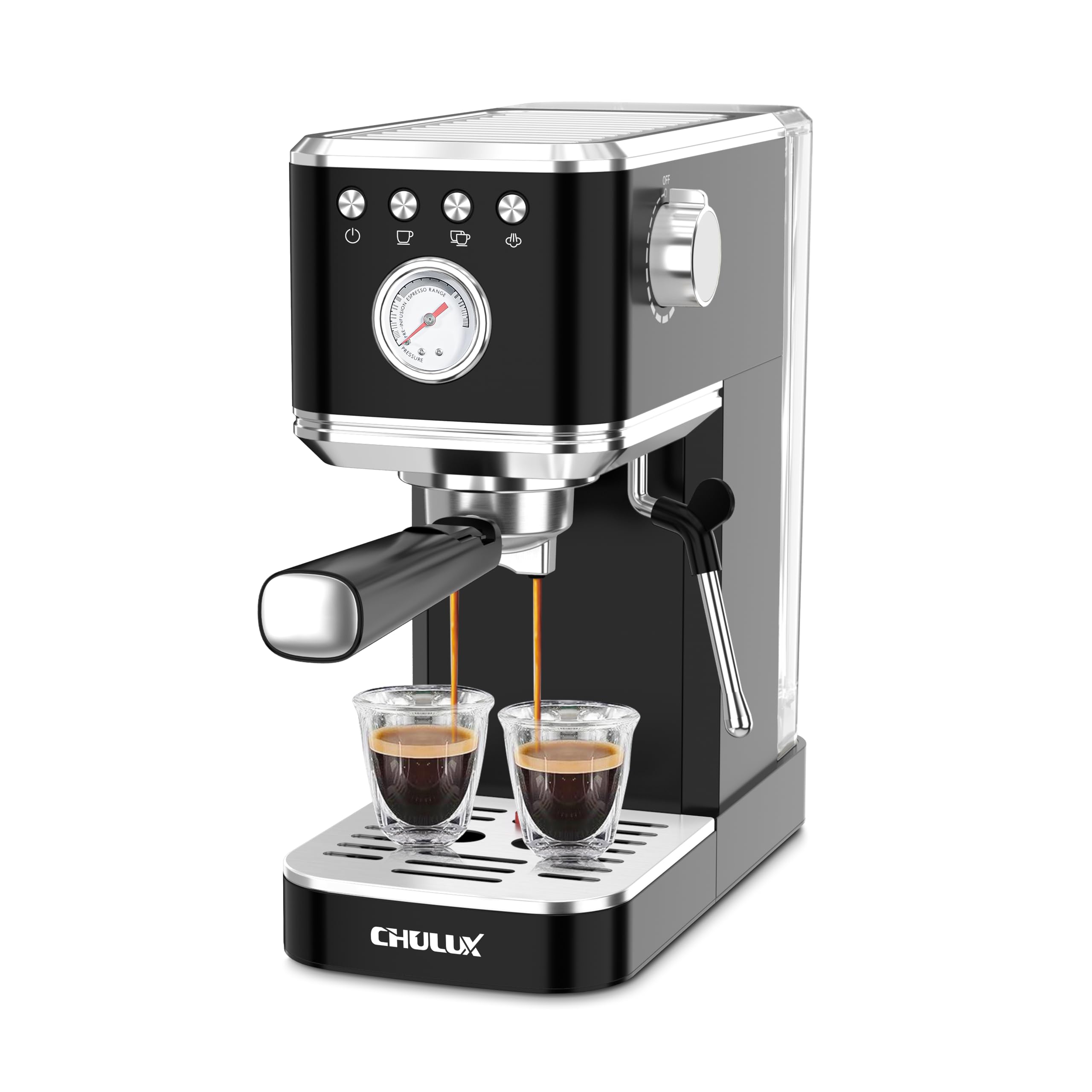 Foto 2 pulgar | Máquina De Café Espresso Chulux Slim Con Espumador De Leche 1350 W 20 Bar - Venta Internacional.