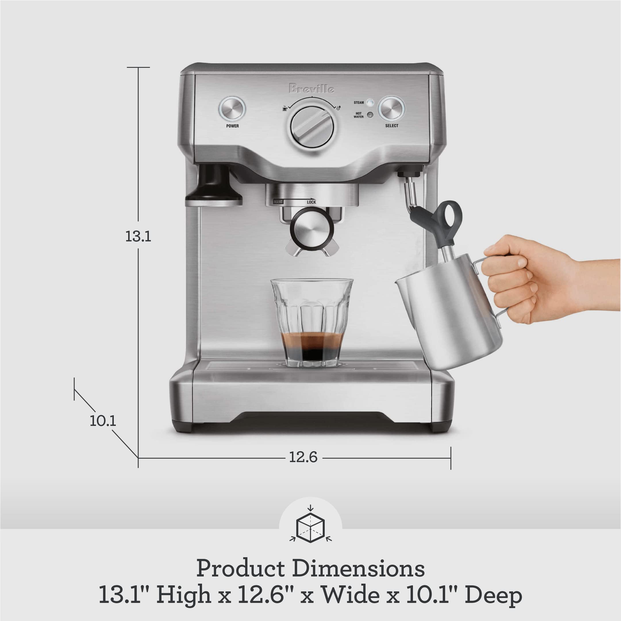 Foto 7 pulgar | Máquina De Café Espresso Breville Duo Temp Pro Bes810bss De Acero Inoxidable - Venta Internacional.